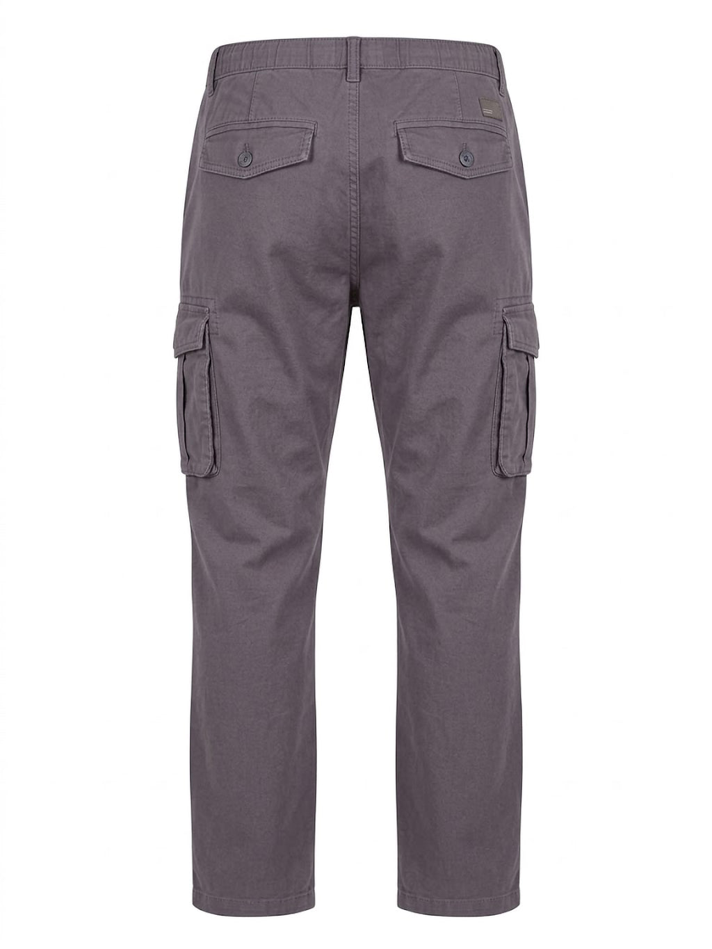 Pantalón Cargo Hombre Tallas Grandes Gris Cintura Elástica Koyote