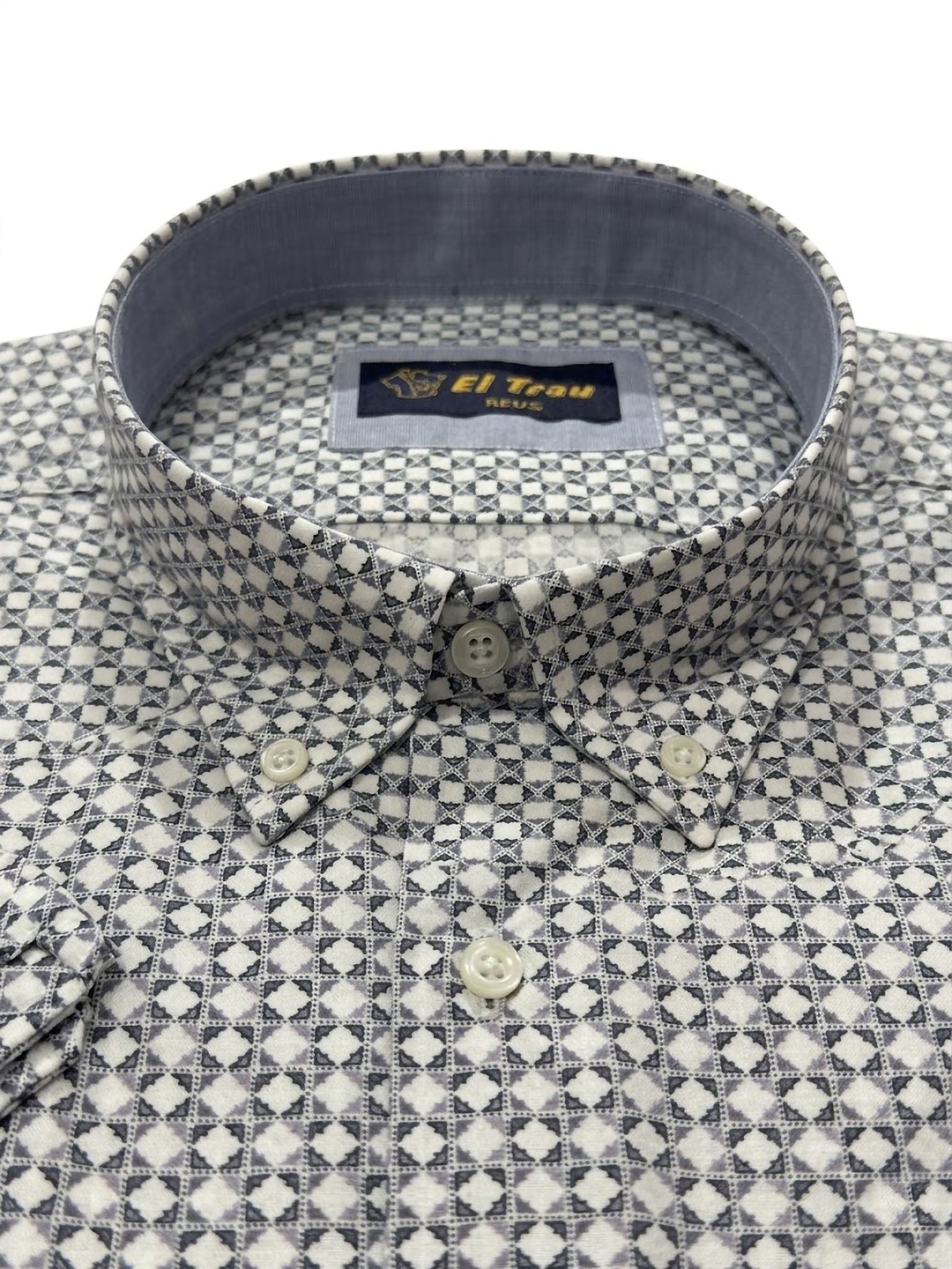 Camisa El Trau Geometric Pattern