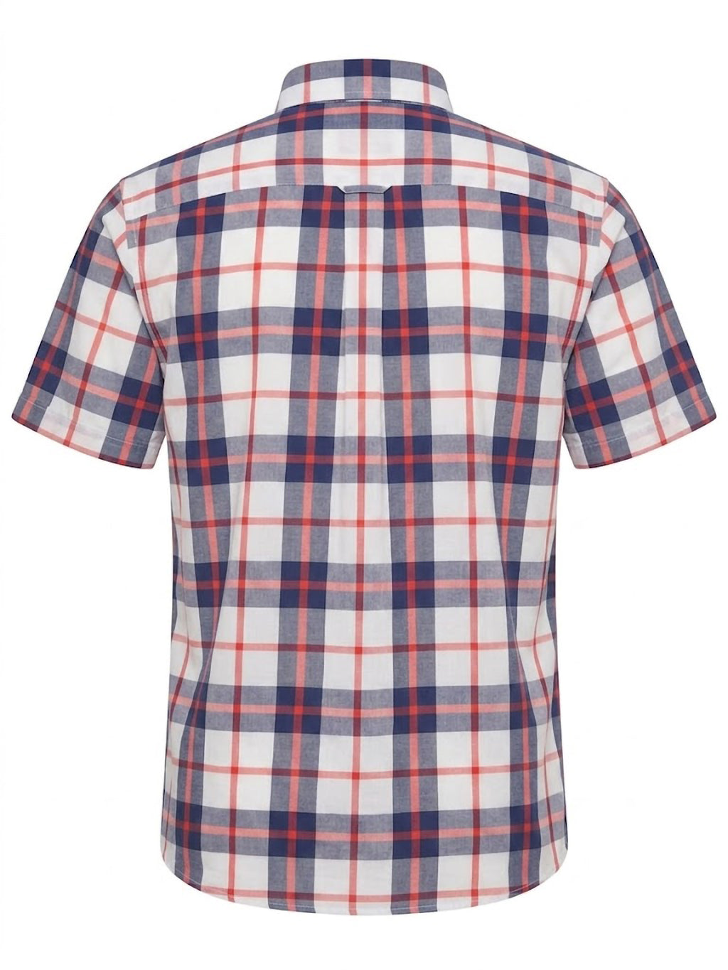 Camisa El Trau Plaid en tonos rojos y azules