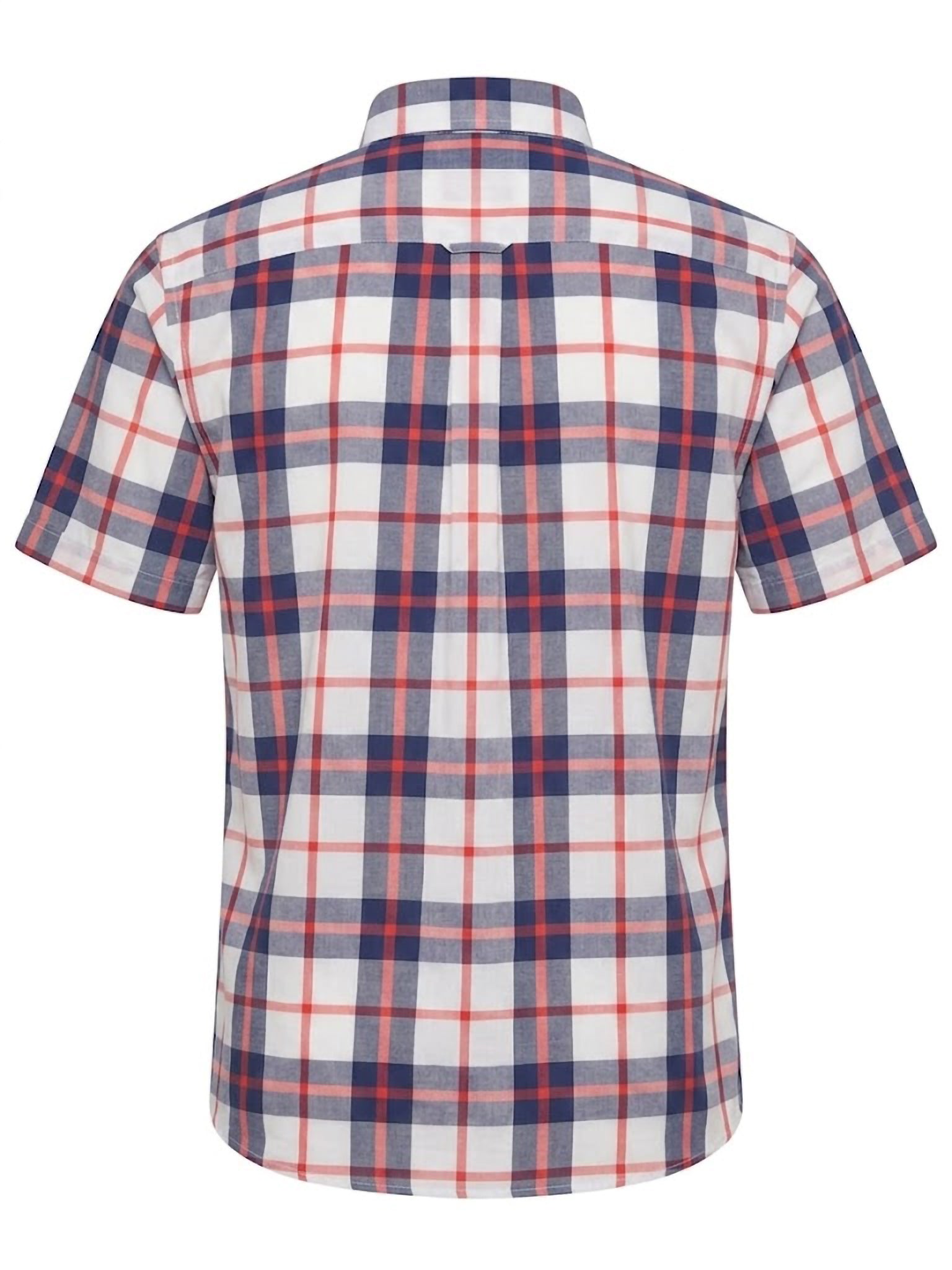 Camisa El Trau Plaid en tonos rojos y azules