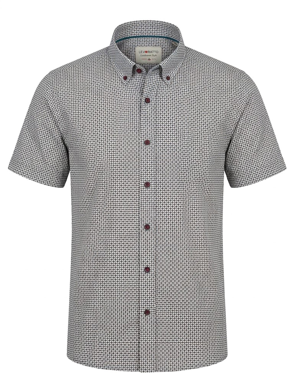 Camisa Levoratto Blue Herringbone