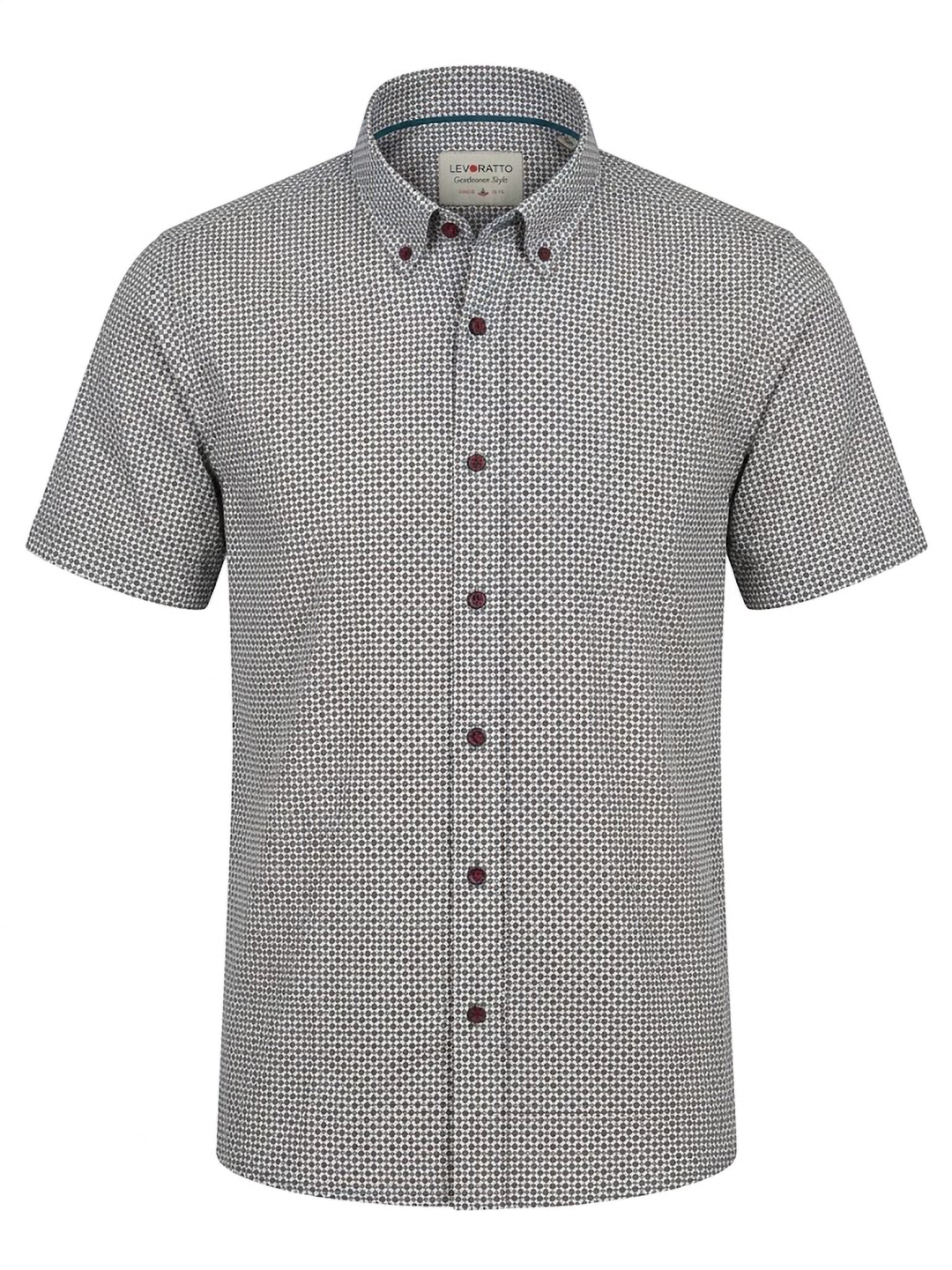 Camisa Levoratto Blue Herringbone