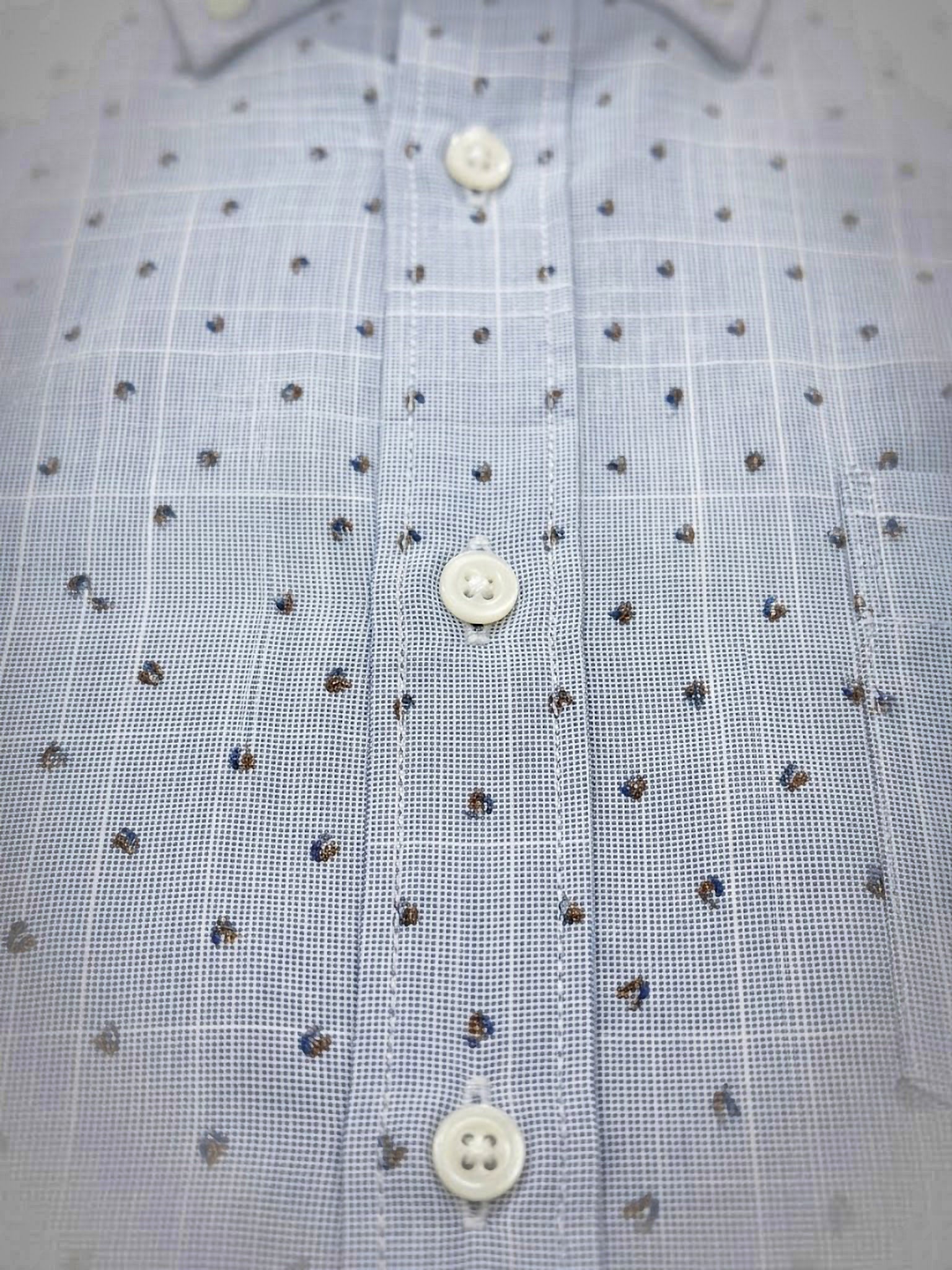 Camisa Blue Subtle Dot ElTrau