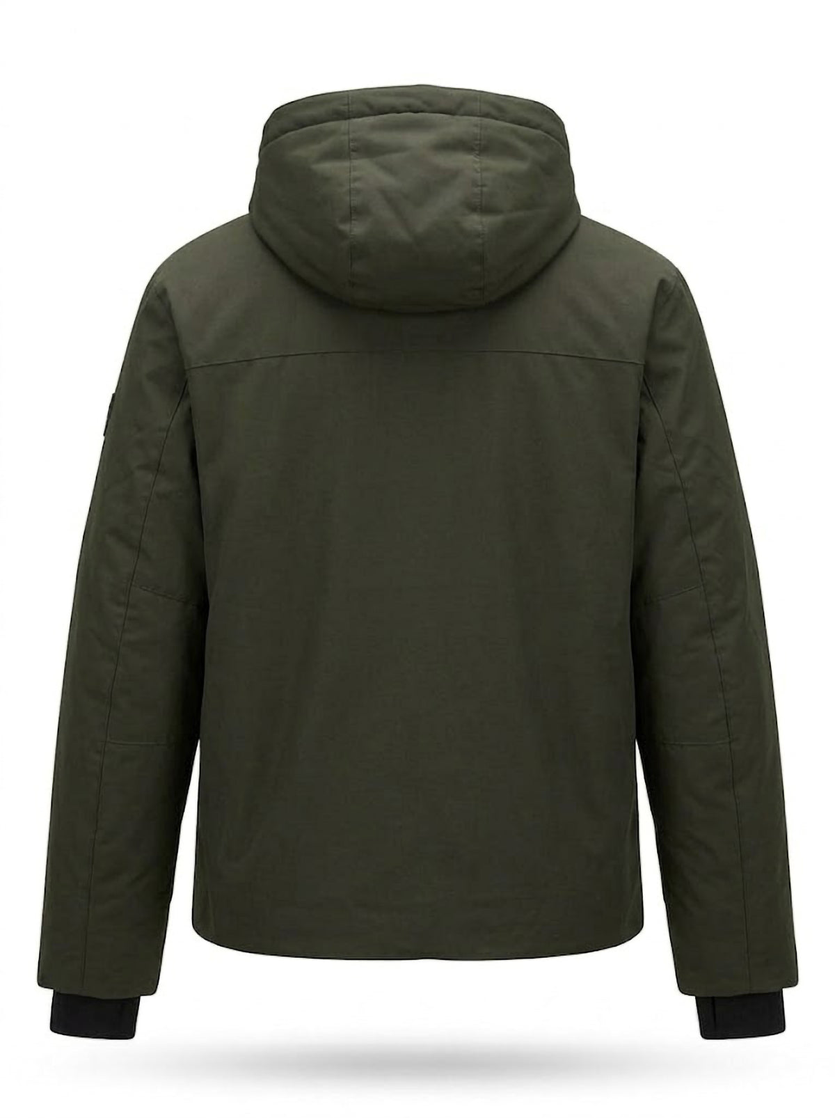 Chaqueta Hombre Tallas Grandes con Capucha Verde Caqui Koyote