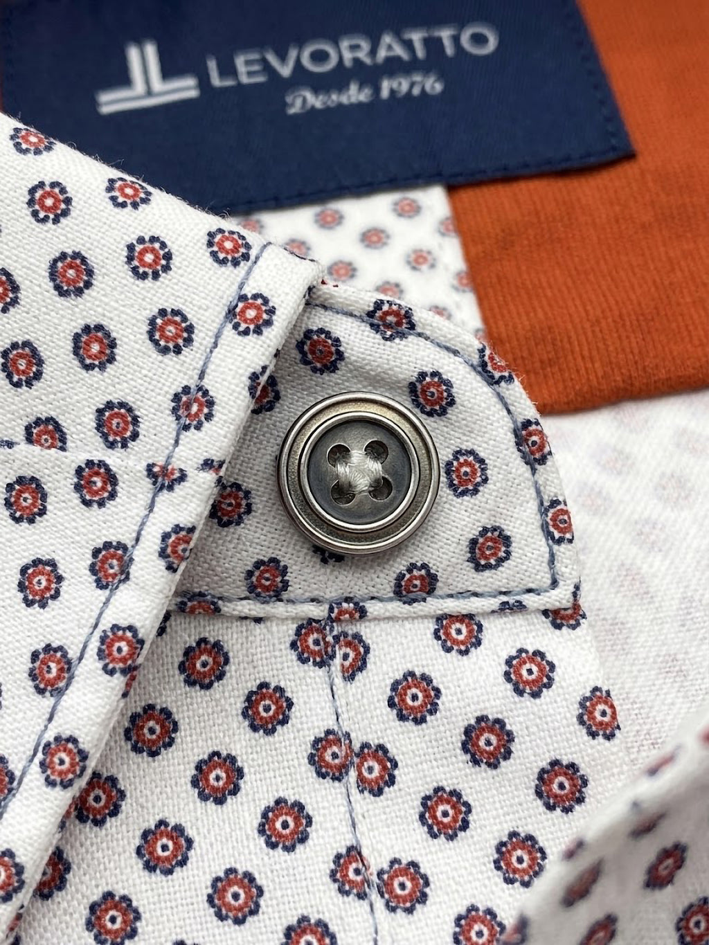 Camisa Levoratto Floral Dot