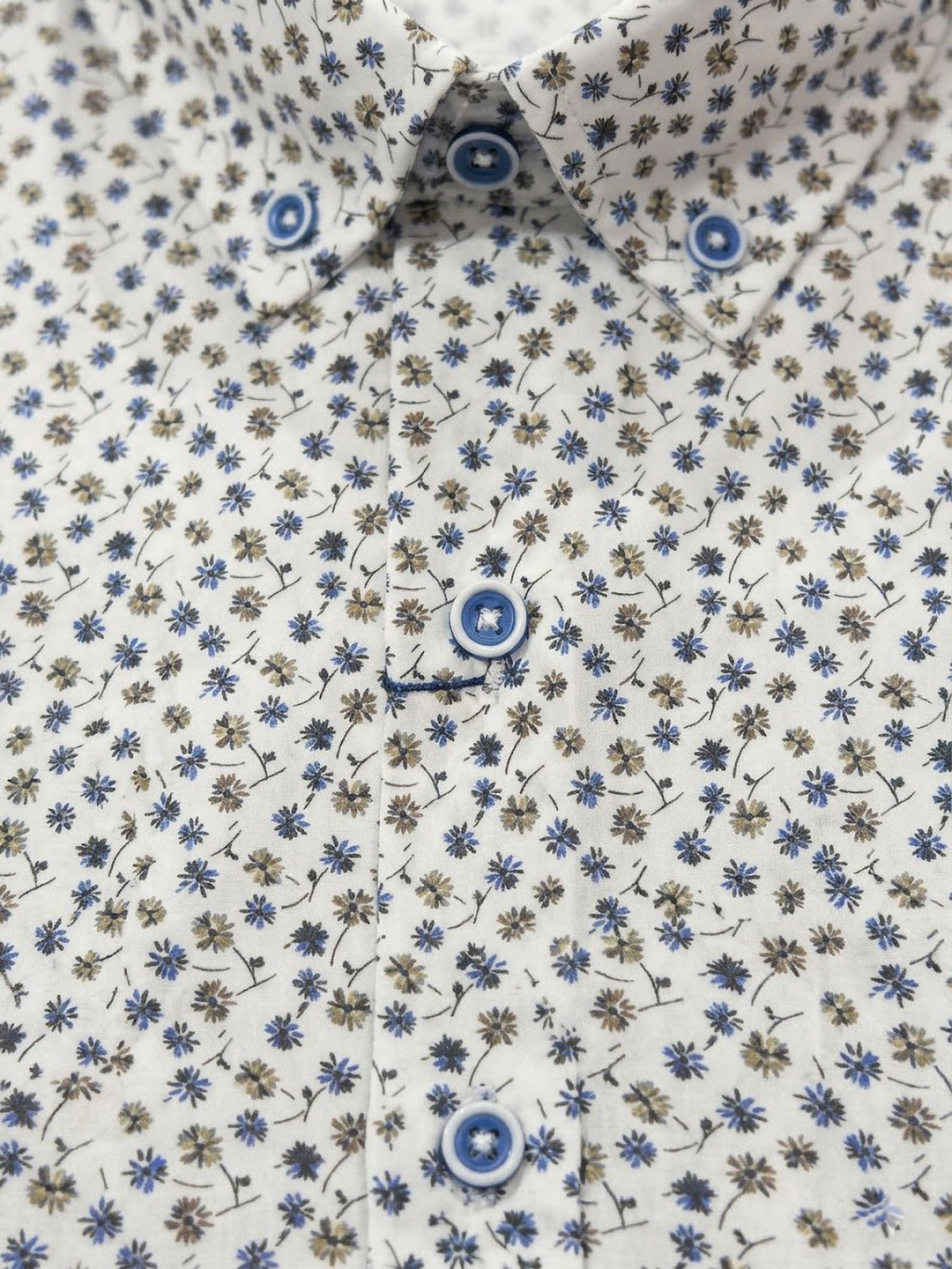 Camisa Cream Micro-Floral Levoratto