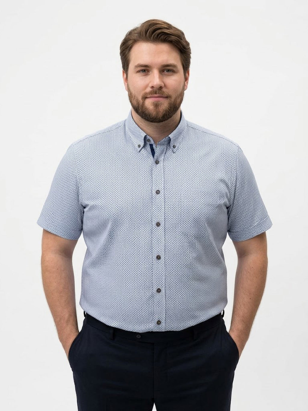 Camisa Hywells Blue Interwoven