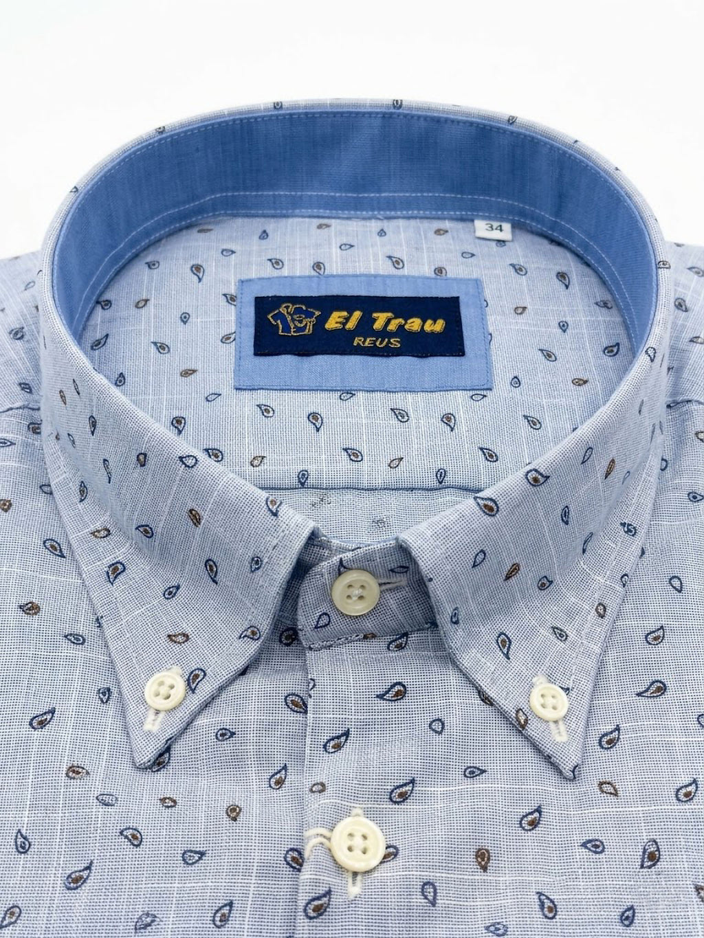 Camisa Light Blue Paisley ElTrau