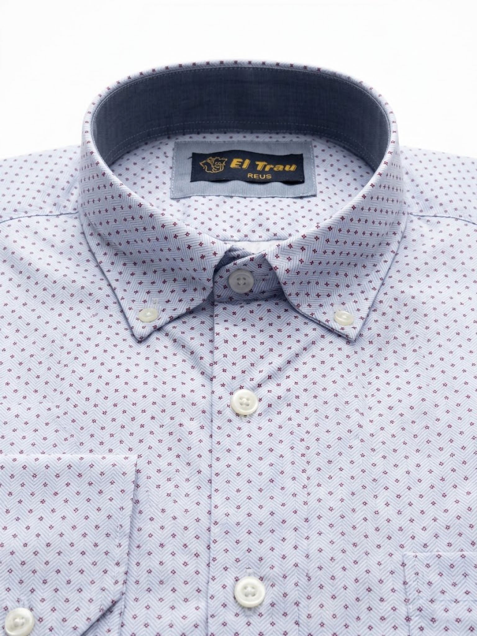 Camisa El Trau Blue Mini-Pattern