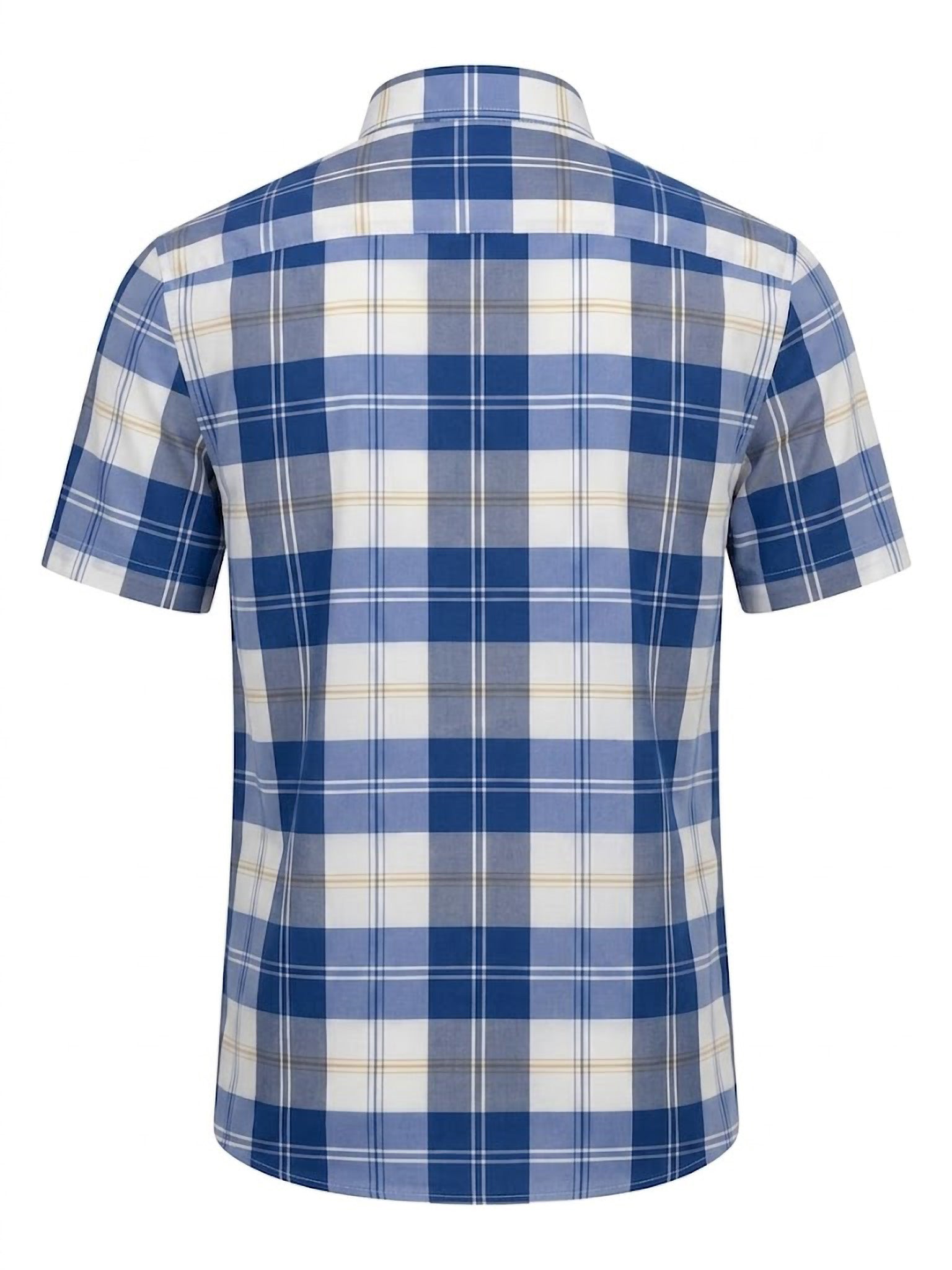 Camisa El Trau Plaid en tonos azules