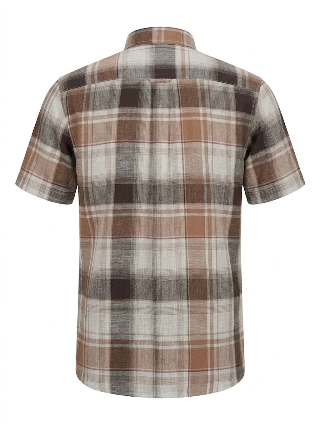 Camisa El Trau Plaid en tonos tierra