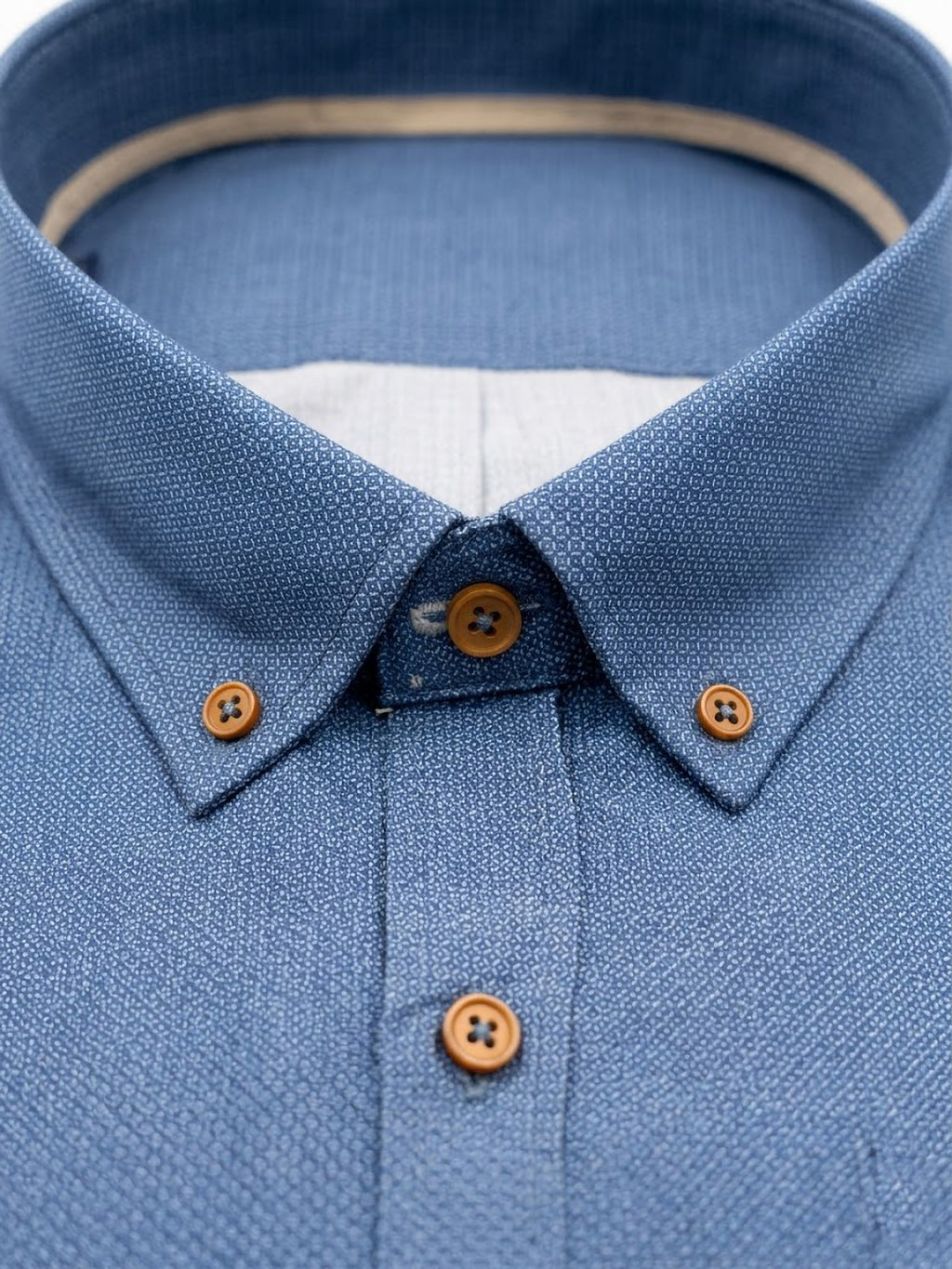 Camisa Levoratto Casual Blue Textured
