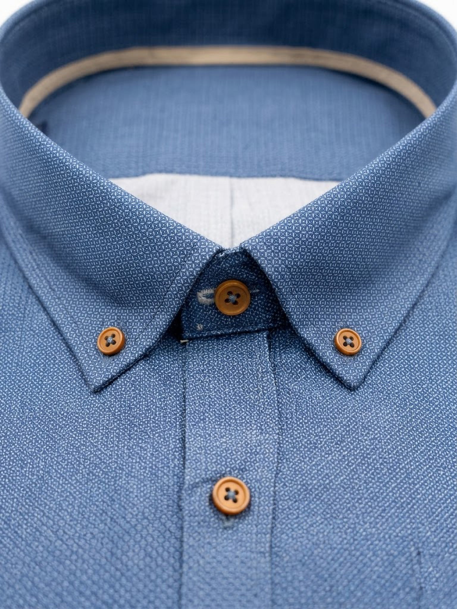 Camisa Levoratto Casual Blue Textured