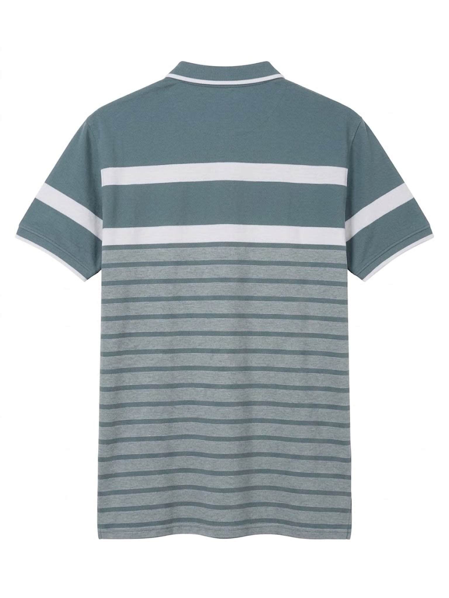 Polo Nautical Stripe Forestal