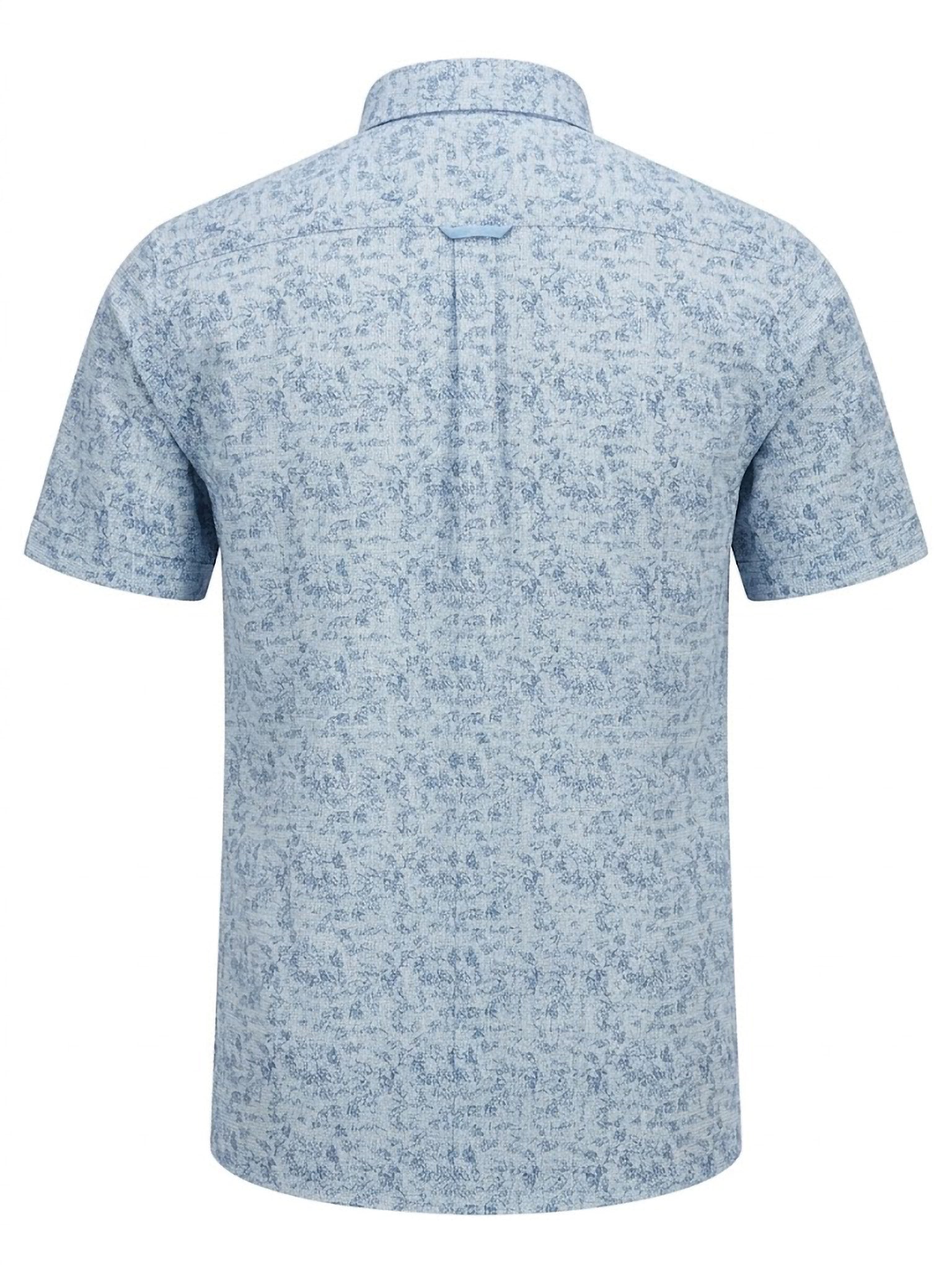 Camisa El Trau Blue Abstract Print