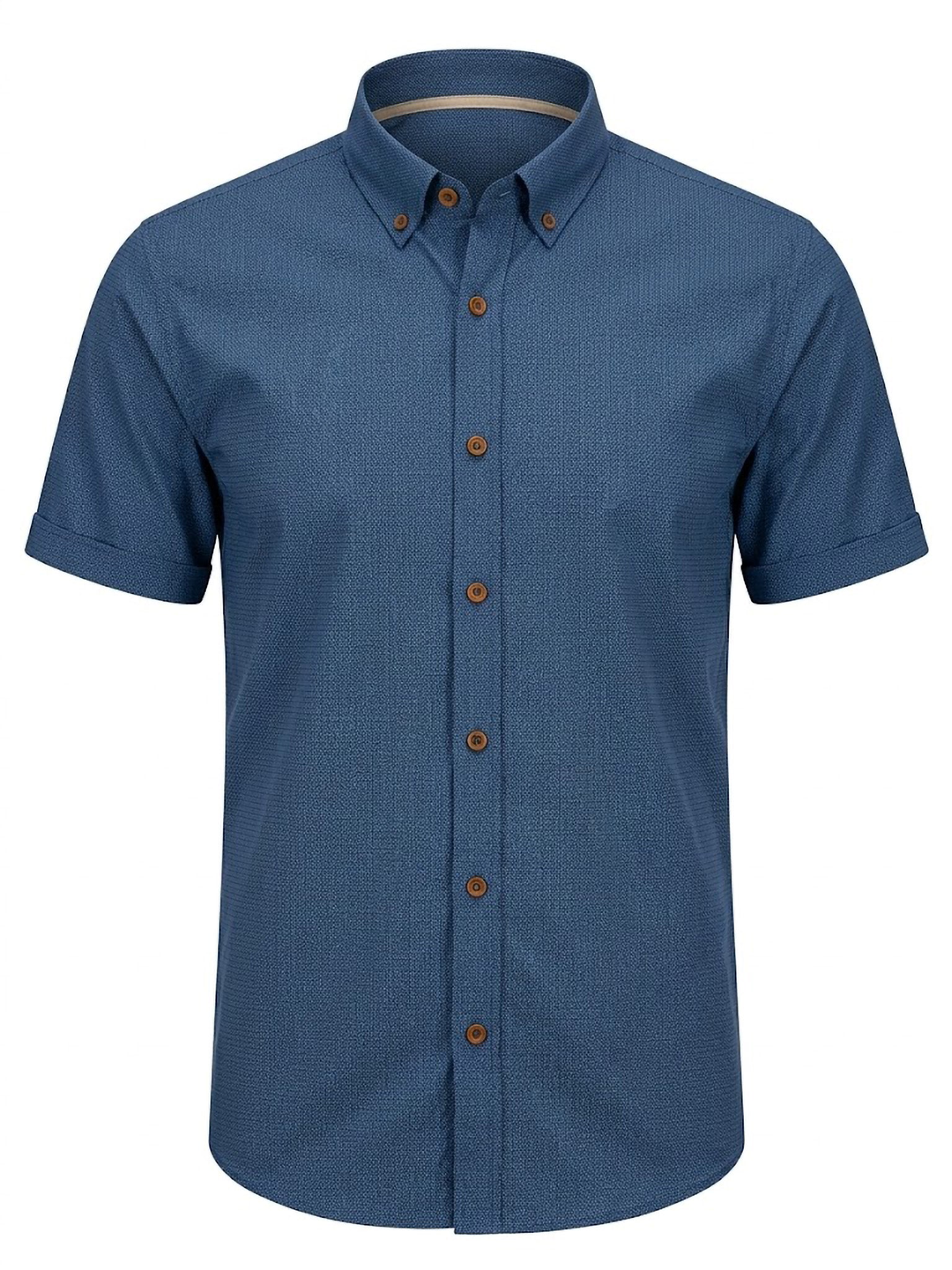 Camisa Levoratto Casual Blue Textured