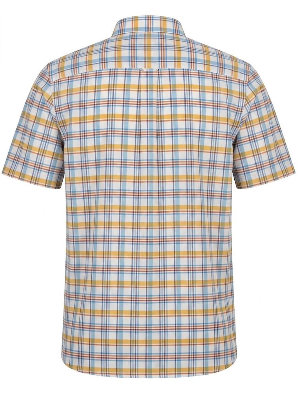 Camisa El Trau Plaid en tonos tierra y azul