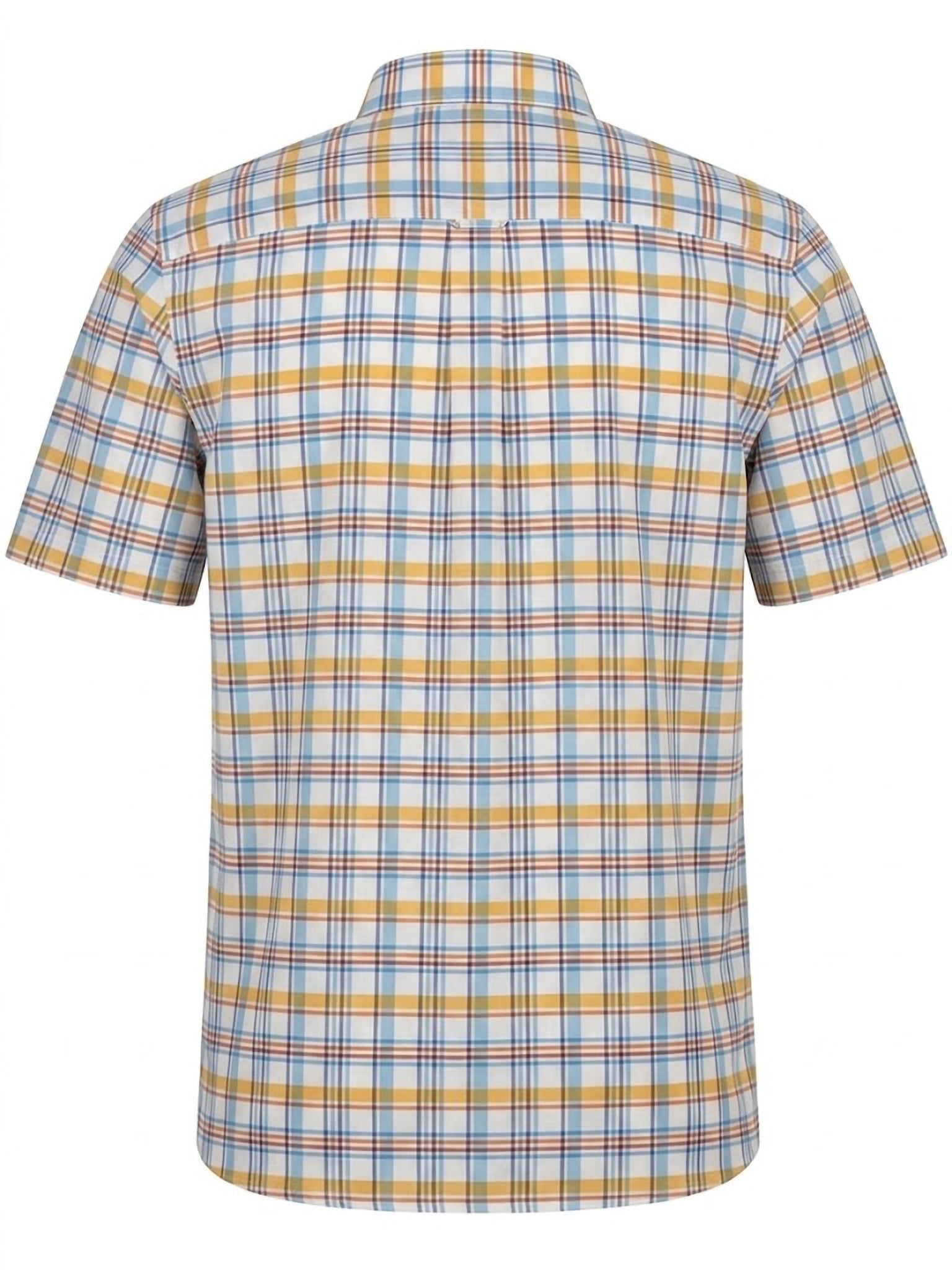 Camisa El Trau Plaid en tonos tierra y azul