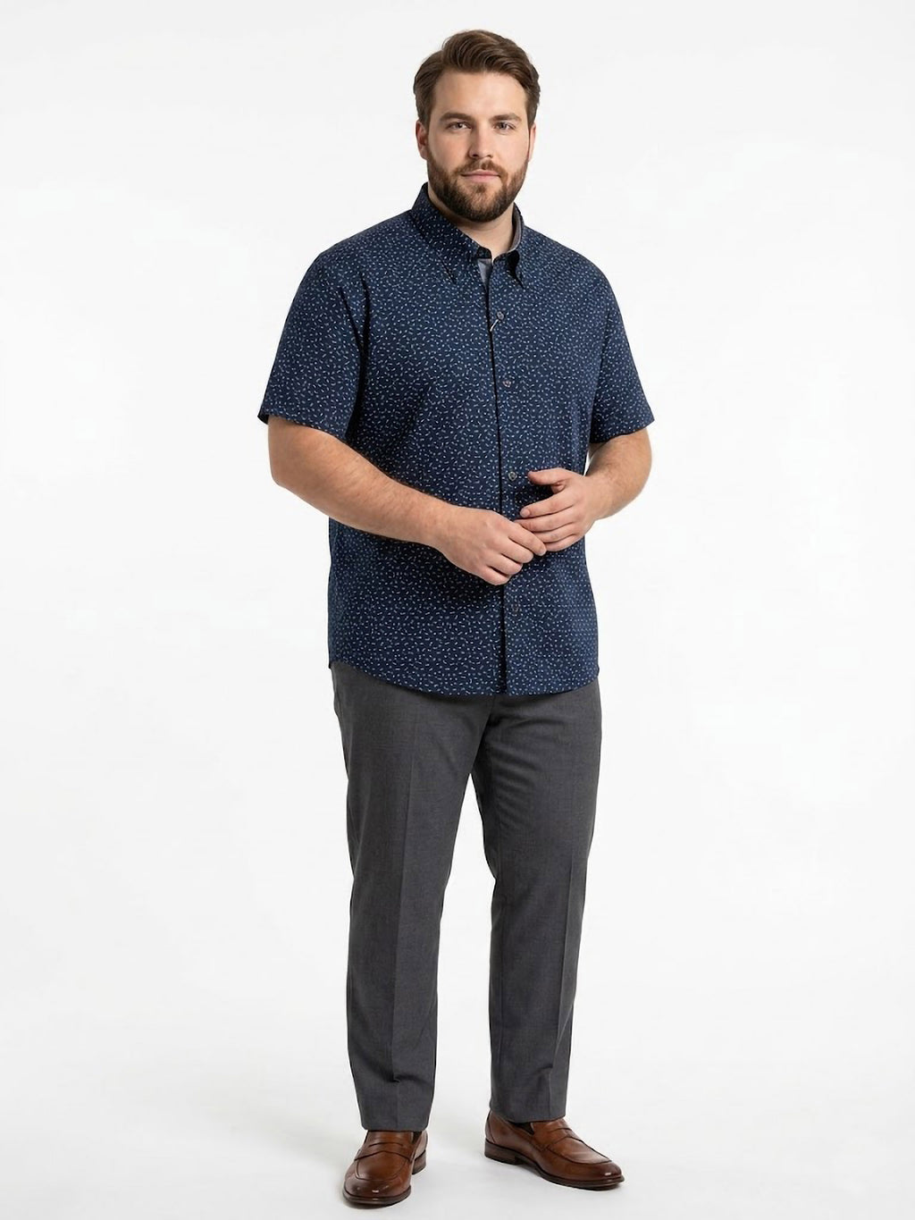 Camisa Navy Dash Print ElTrau