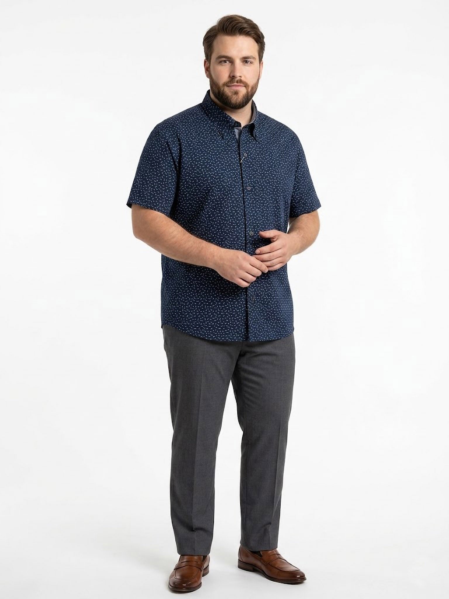 Camisa Navy Dash Print ElTrau