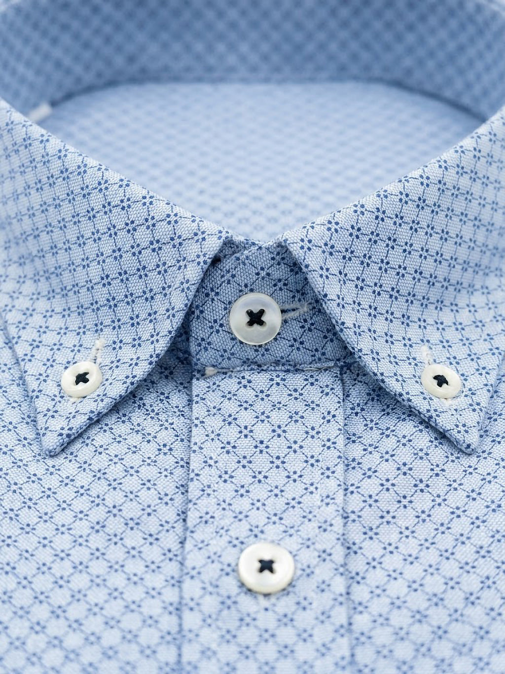 Camisa Hywells Casual Blue Geometric