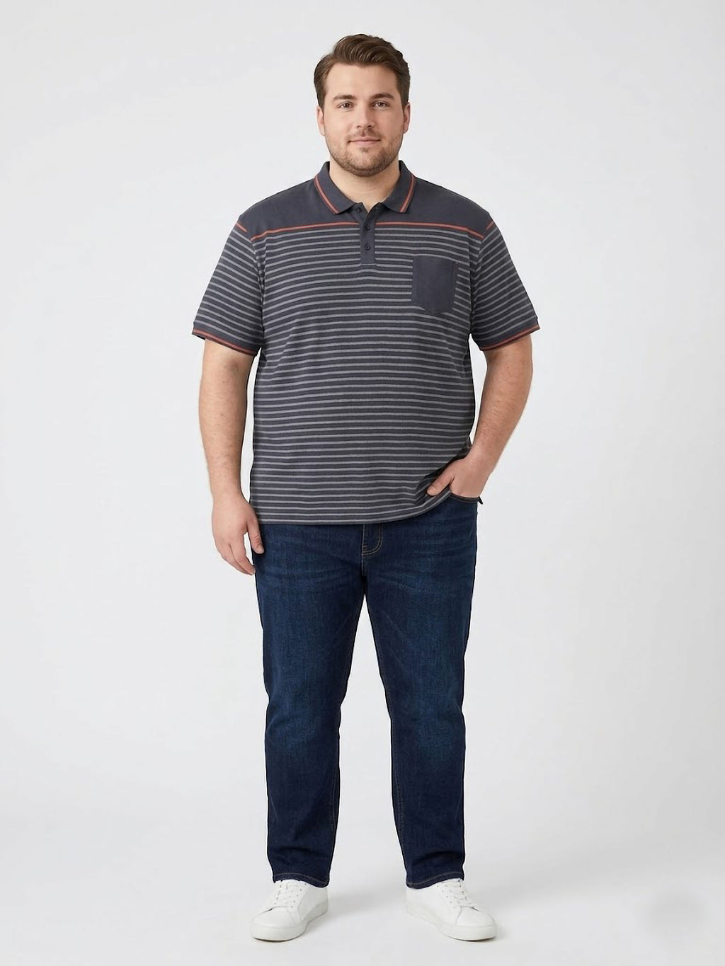 Polo Modern Stripes Forestal
