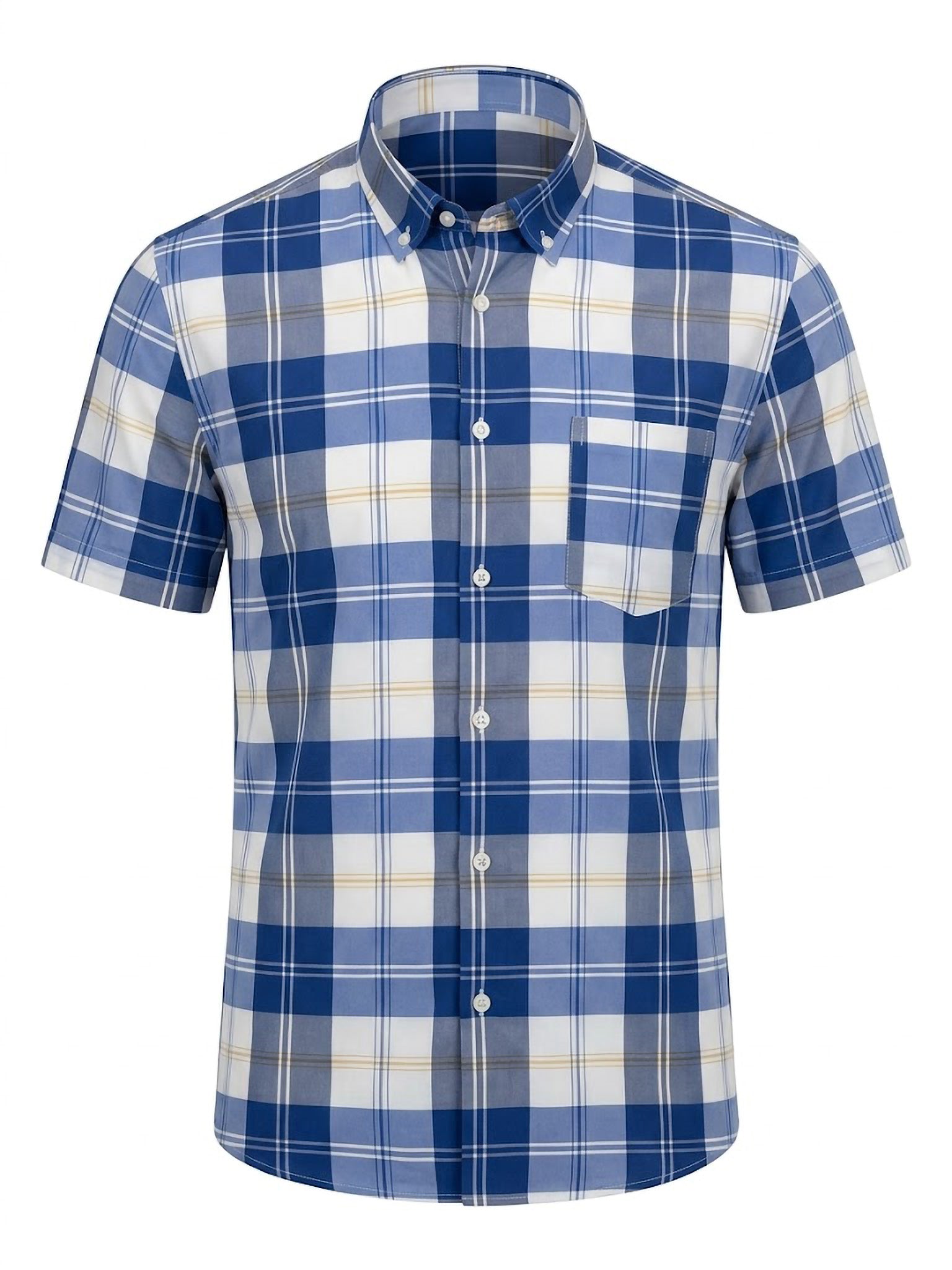 Camisa El Trau Plaid en tonos azules