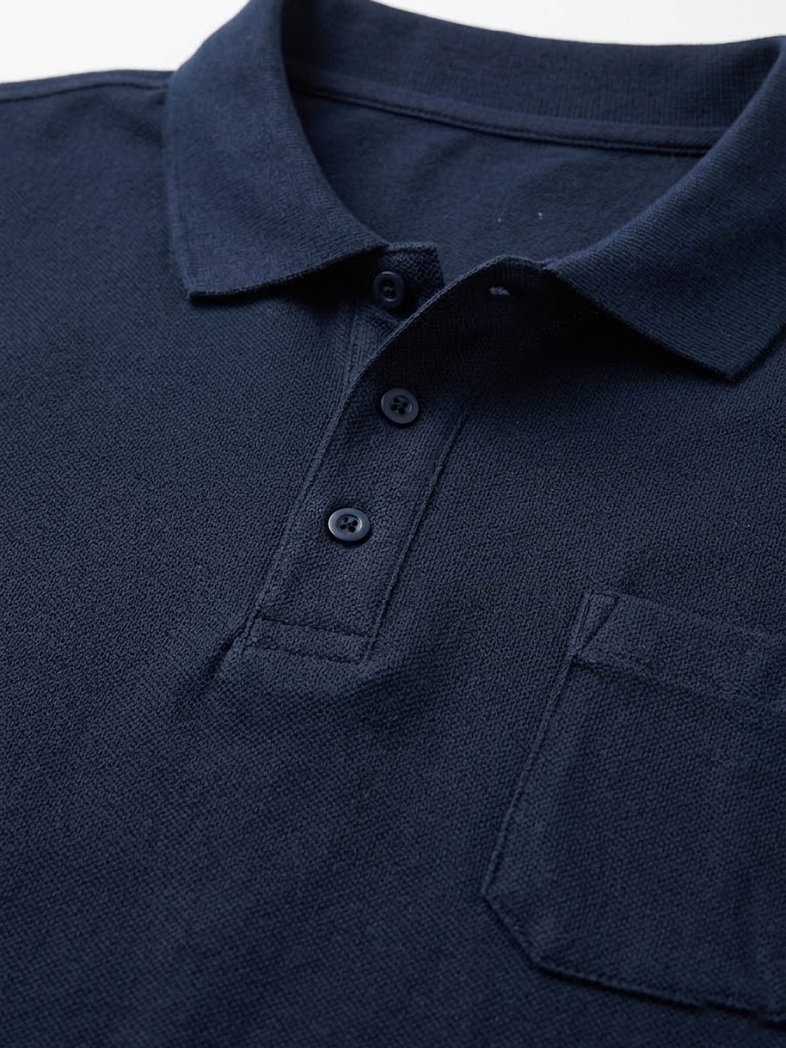 Polo Adamo de Algodón Orgánico con Bolsillo | Ajuste Premium