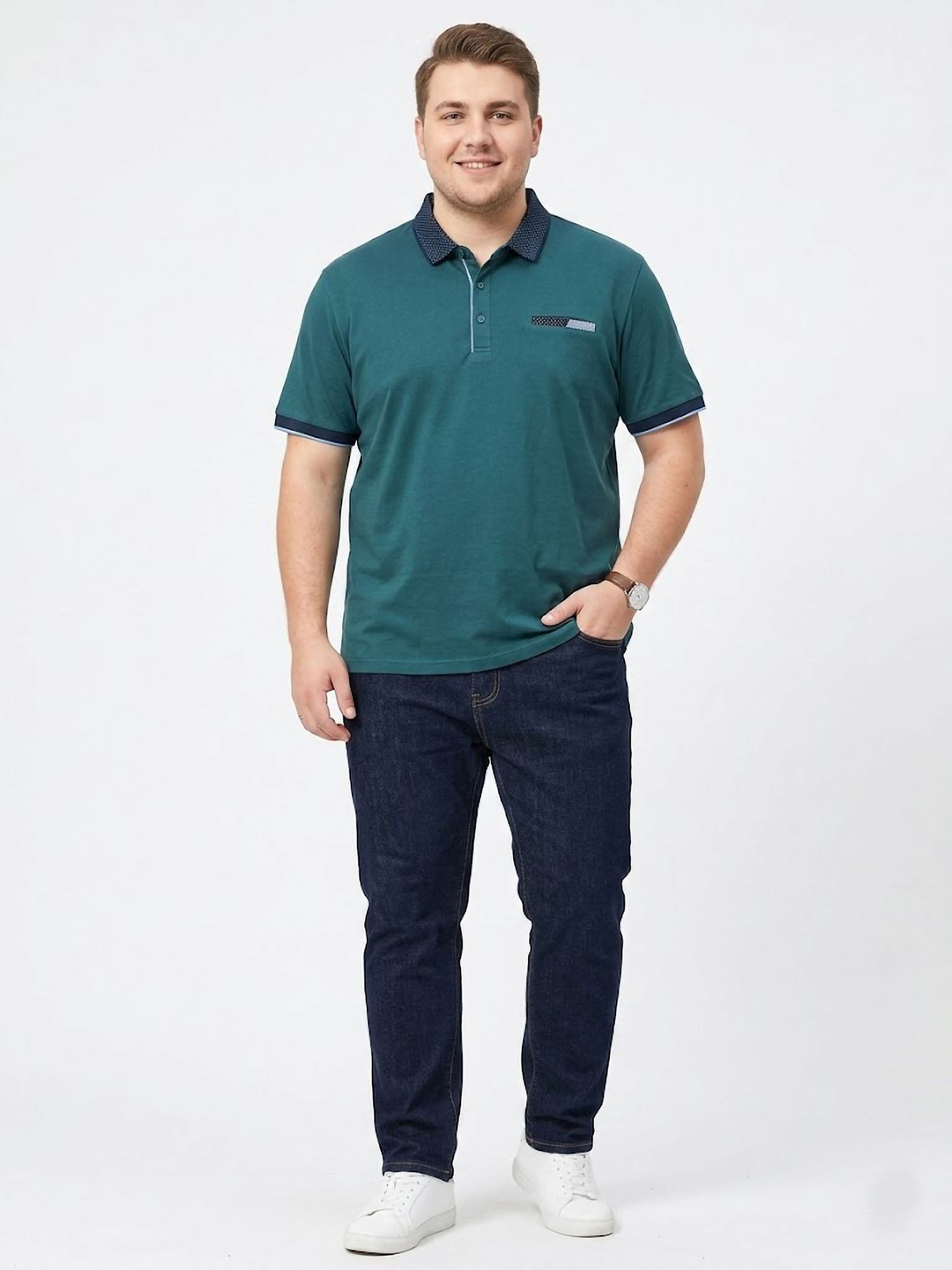 Polo Pocket Detail Forestal