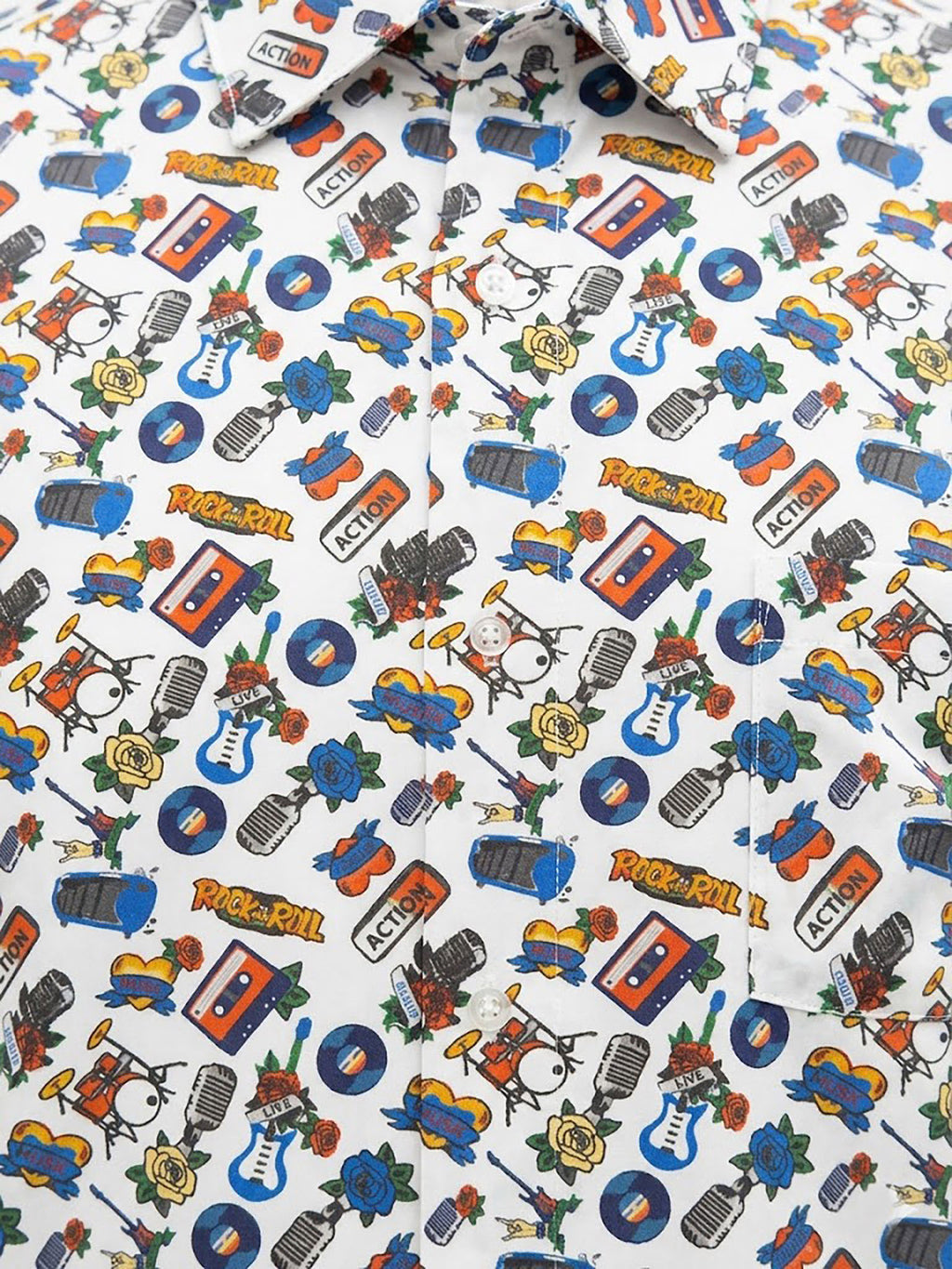 Camisa Rock n Roll Print Levoratto