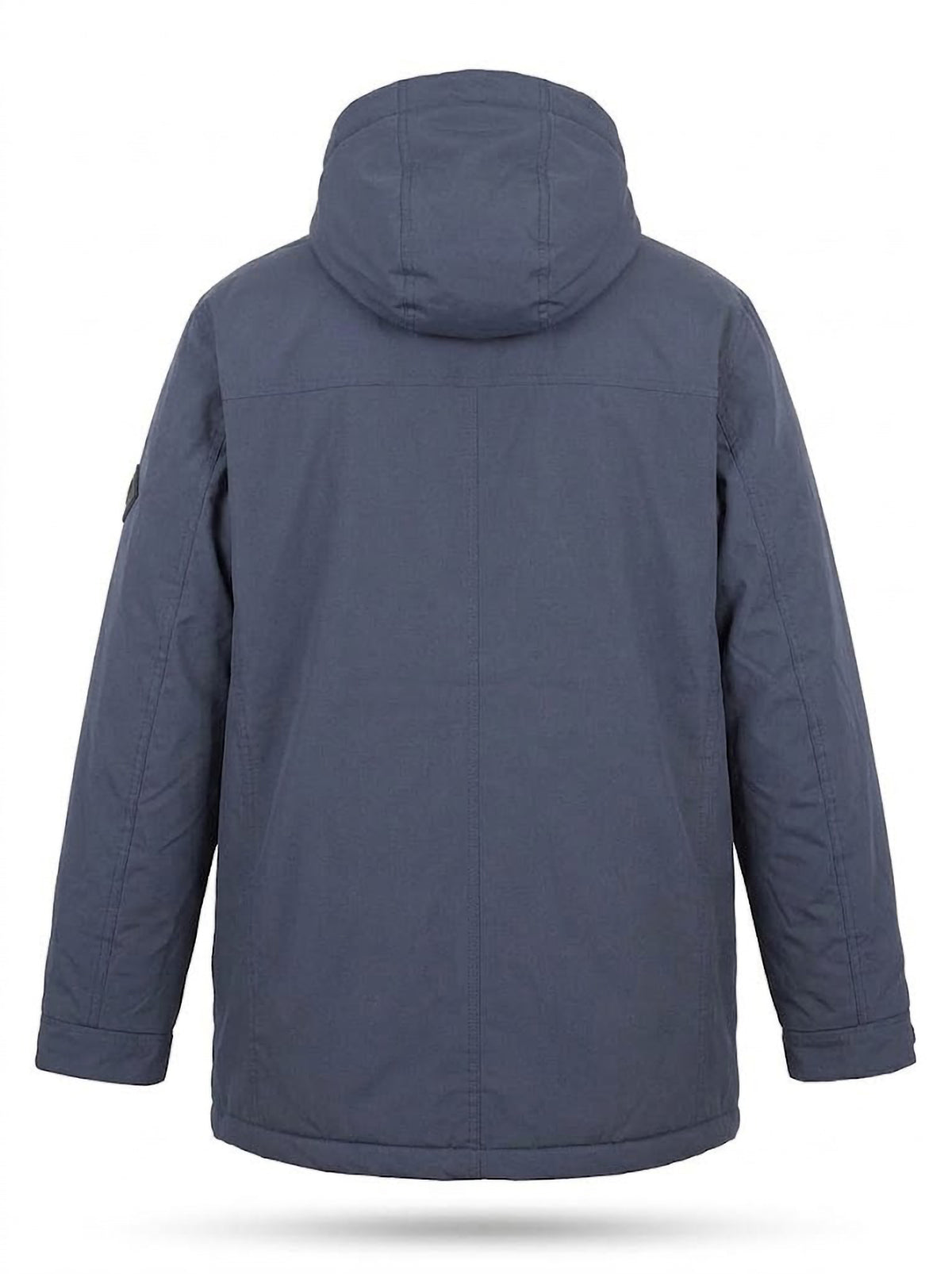 Parka Hombre Tallas Grandes con Capucha Azul Grisáceo Koyote