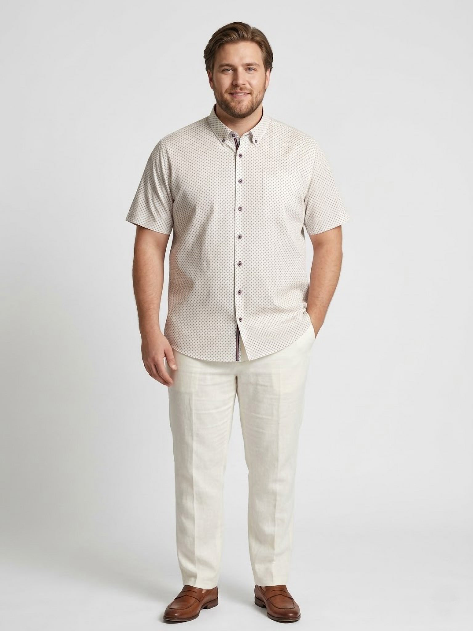 Camisa Levoratto Geometric Print