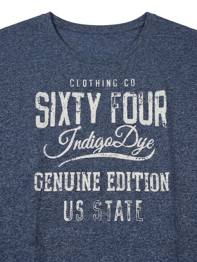Camiseta Forestal "Sixty Four Indigo Dye"