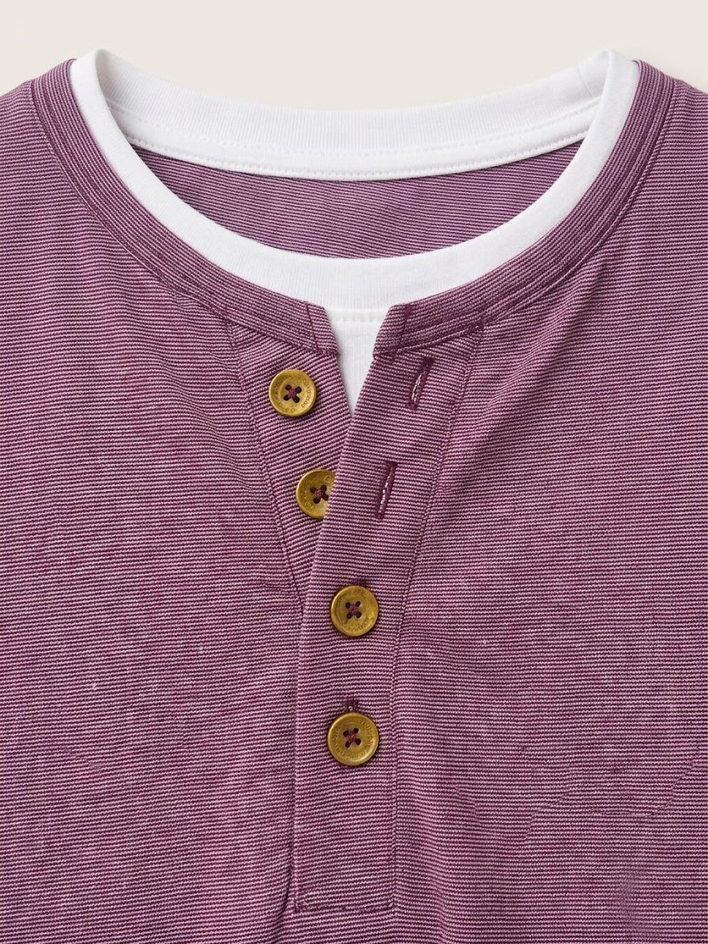 Camiseta Forestal "Henley Premium" – Estilo Cuello Panadero