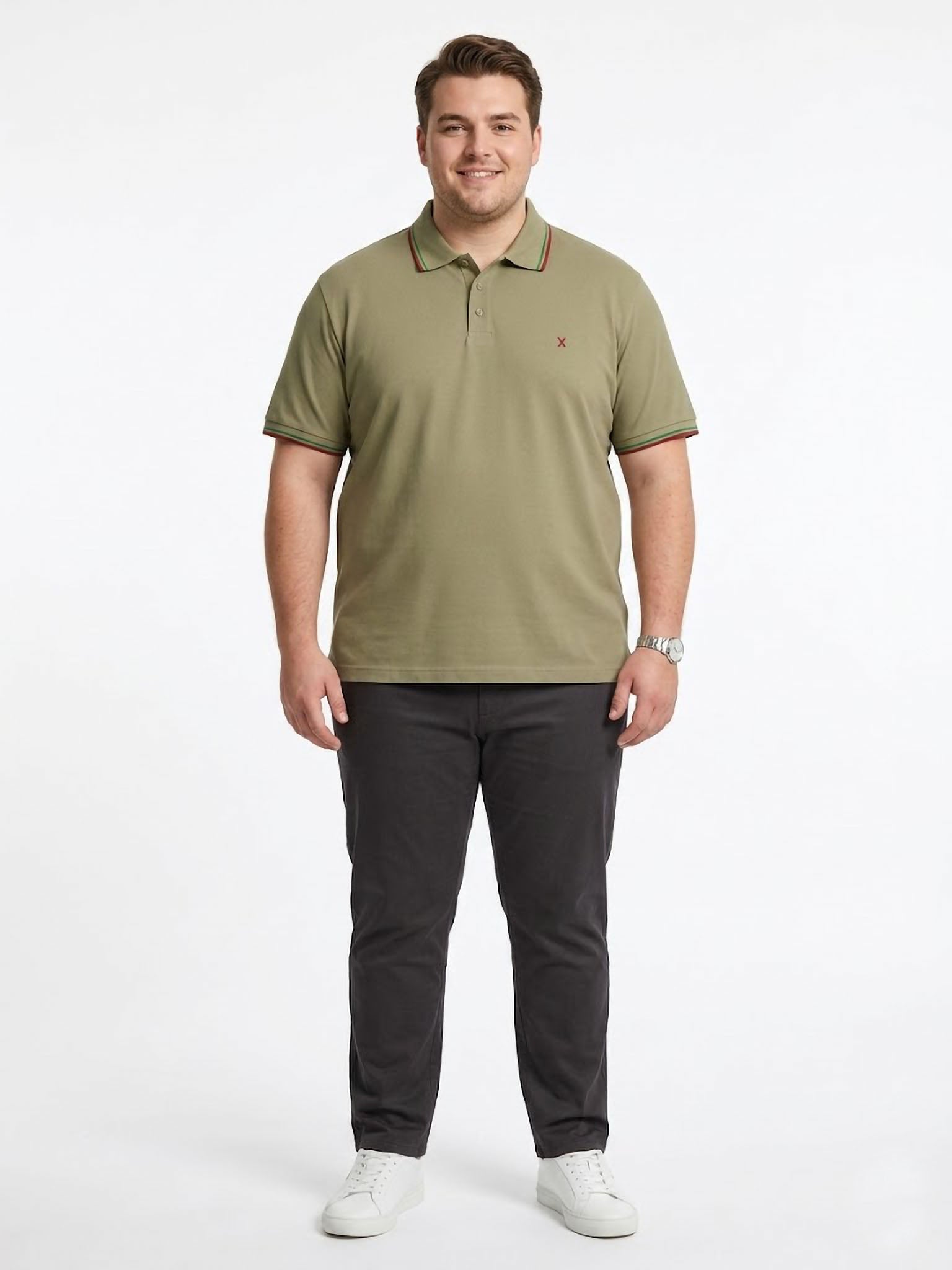 Polo Ribete Tricolor Maxfort
