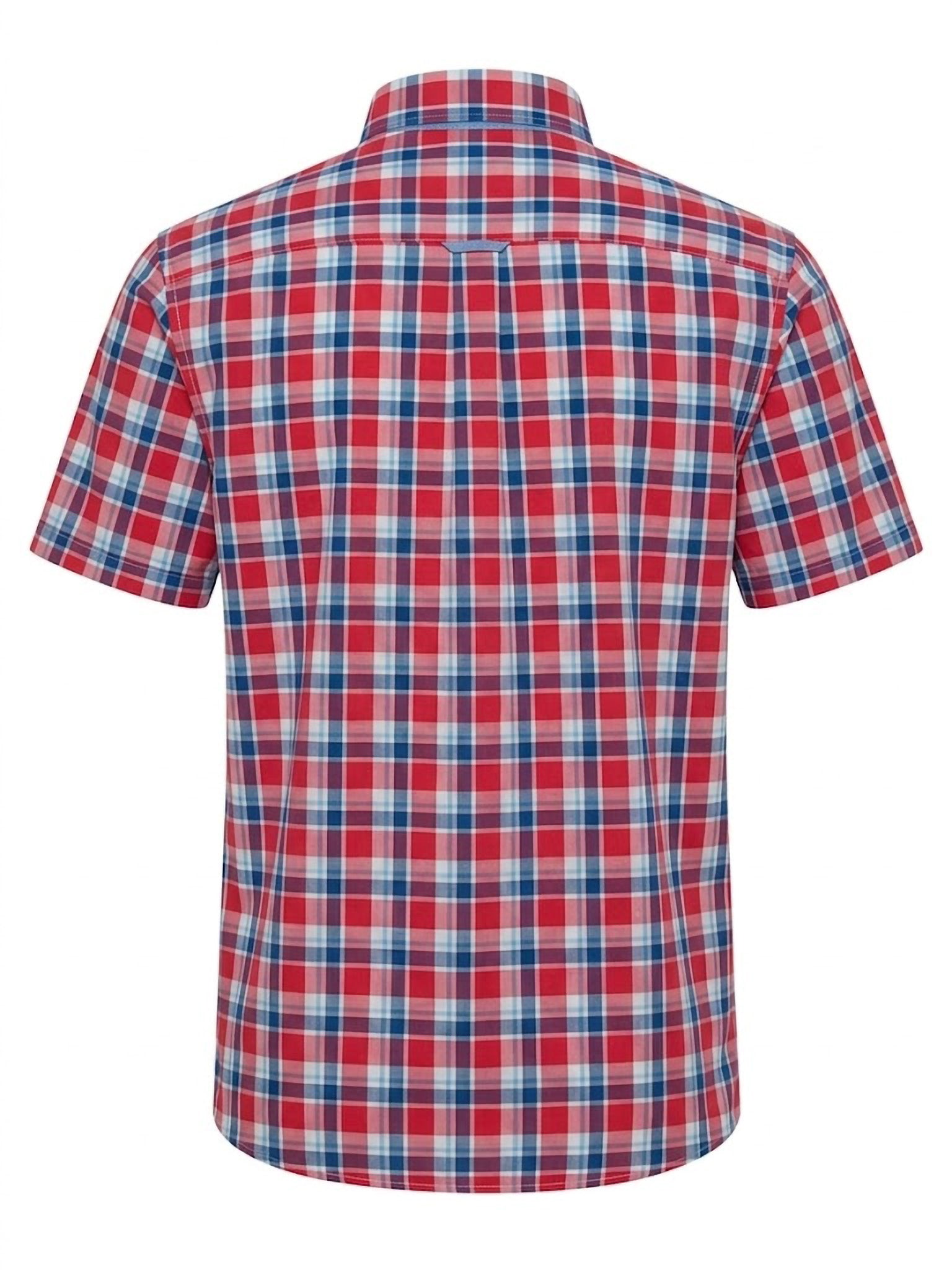 Camisa ElTrau Plaid en tonos rojos y azules