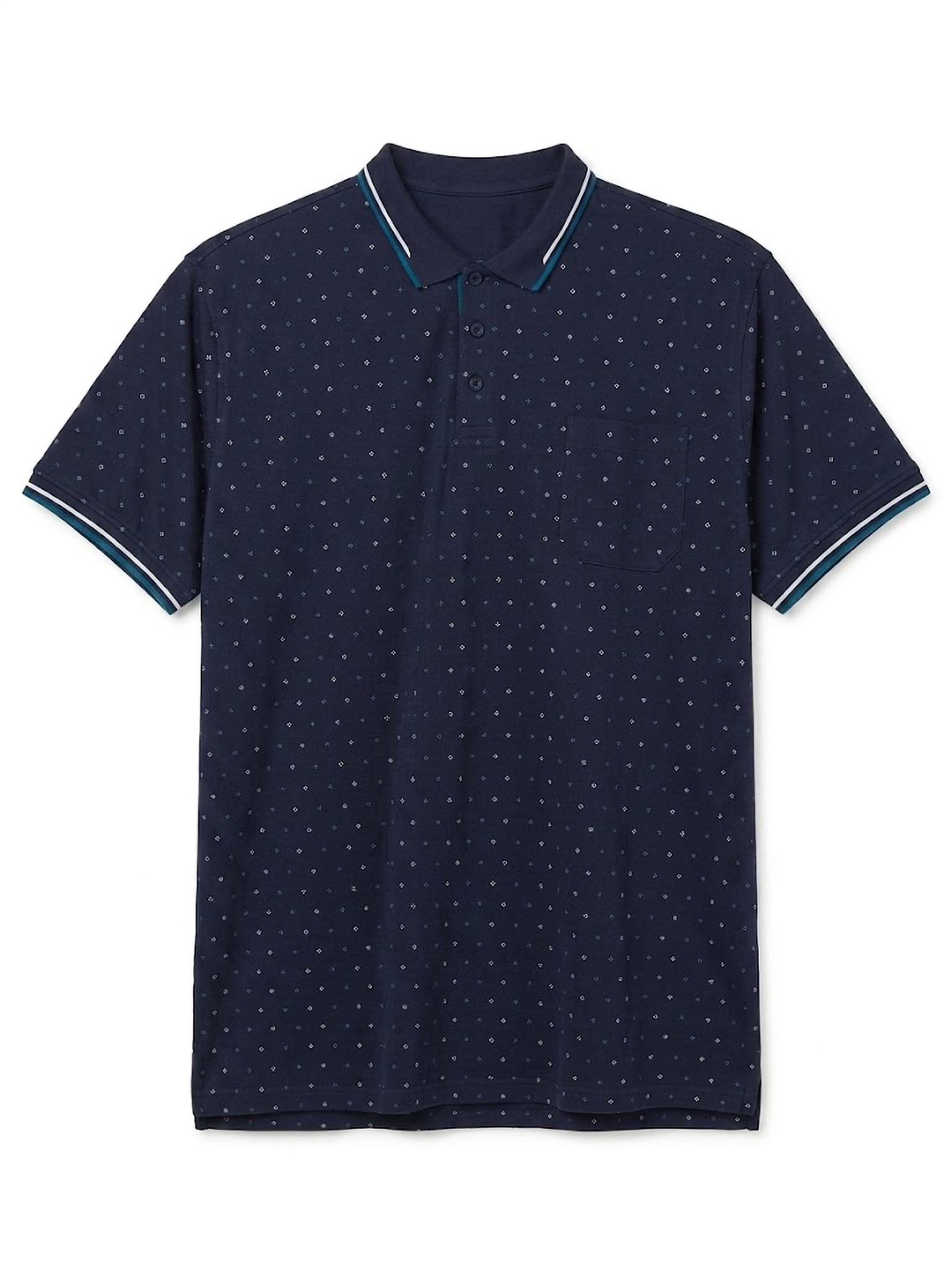 Polo Micro Geometric Premium Forestal
