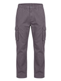 Pantalón Cargo Hombre Tallas Grandes Gris Cintura Elástica Koyote