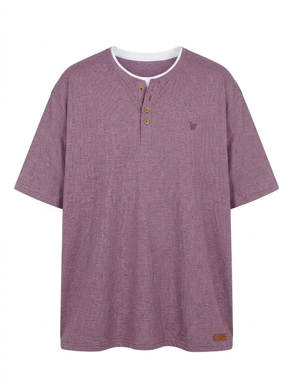 Camiseta Forestal "Henley Premium" – Estilo Cuello Panadero