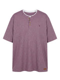 Camiseta Forestal "Henley Premium" – Estilo Cuello Panadero