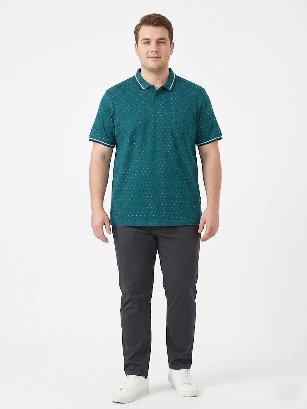 Polo Classic Dot Forestal