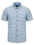 Camisa El Trau Blue Abstract Print