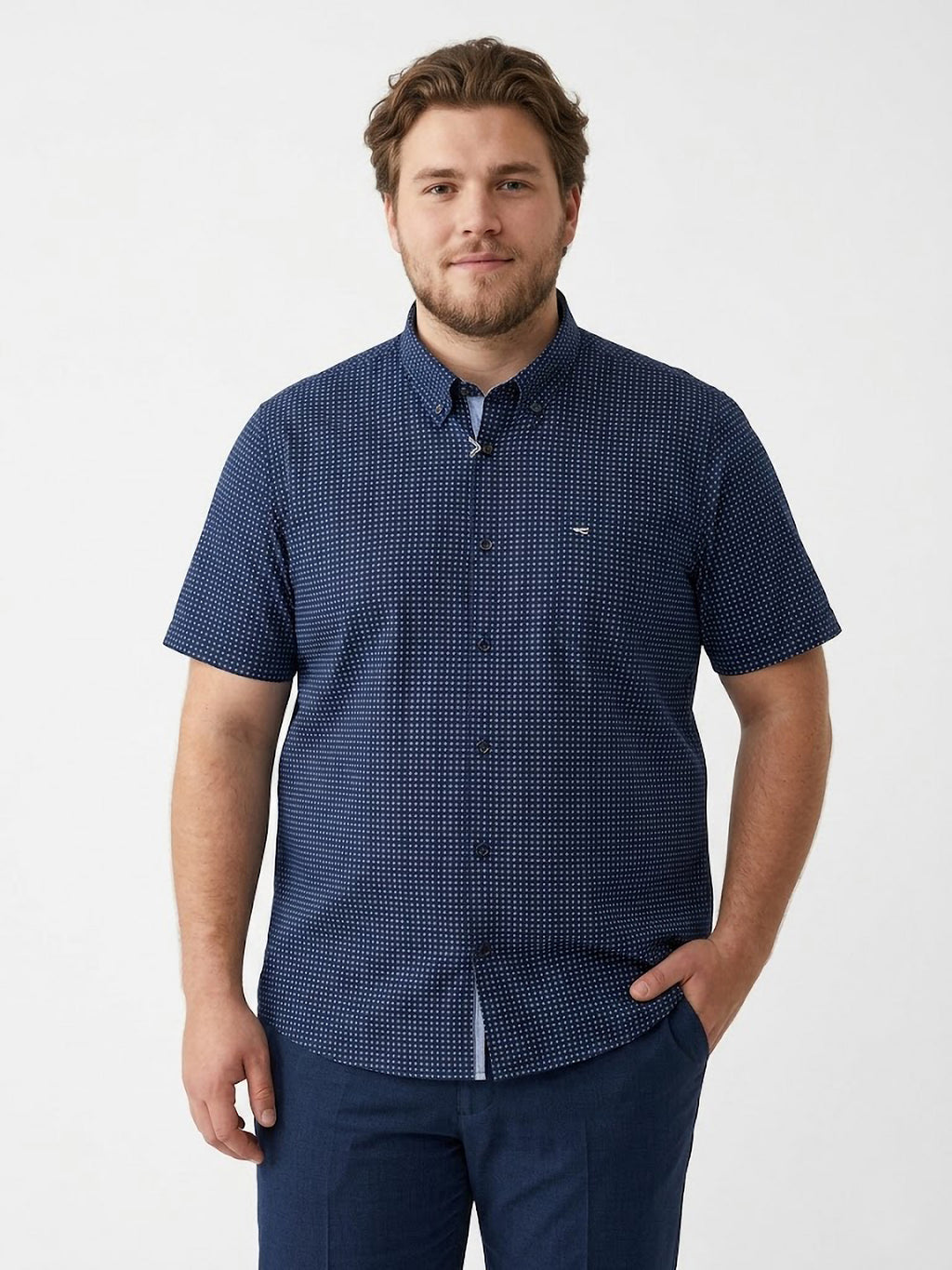 Camisa El Trau Blue Star-Pattern