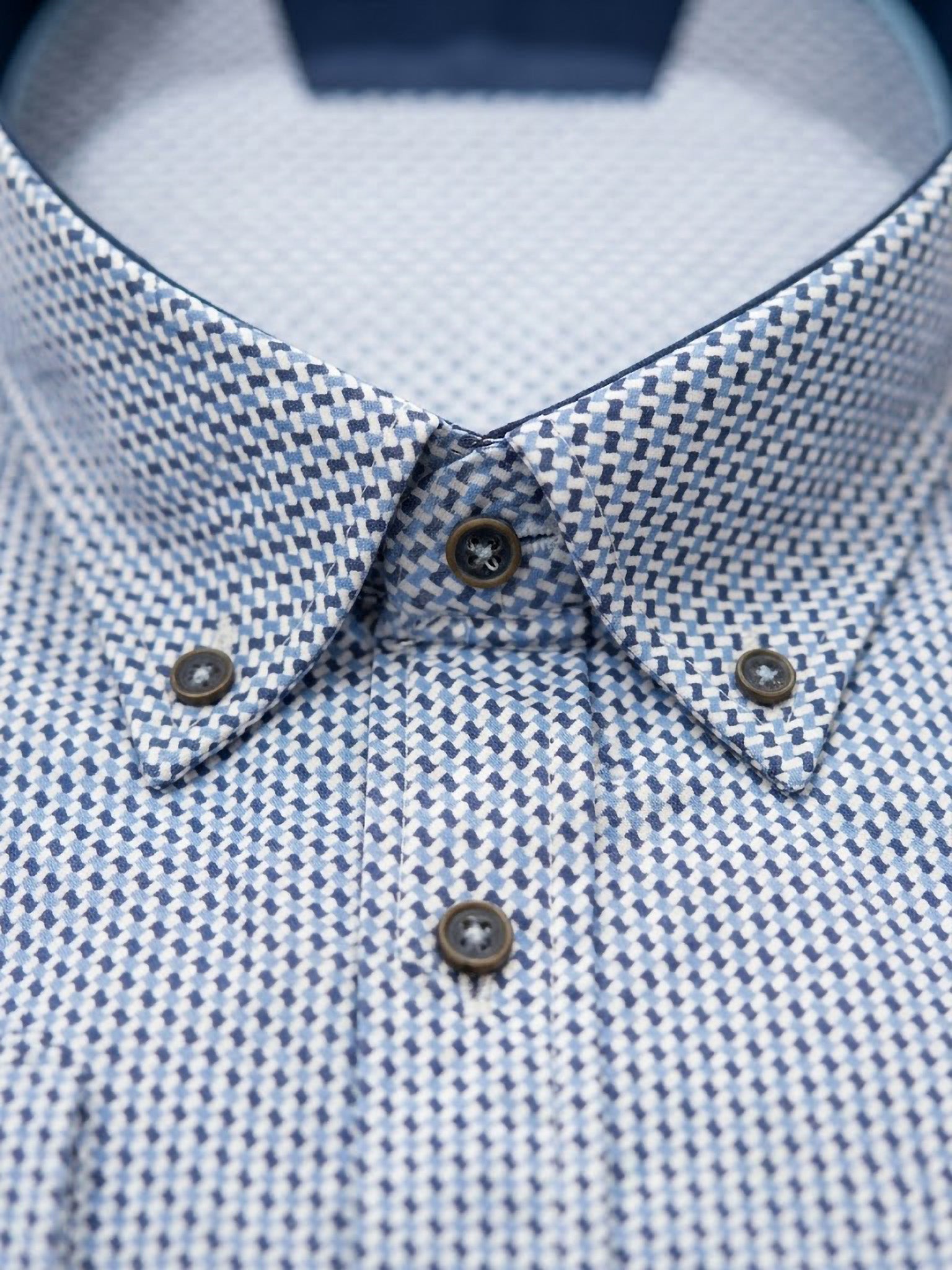 Camisa Hywells Blue Interwoven