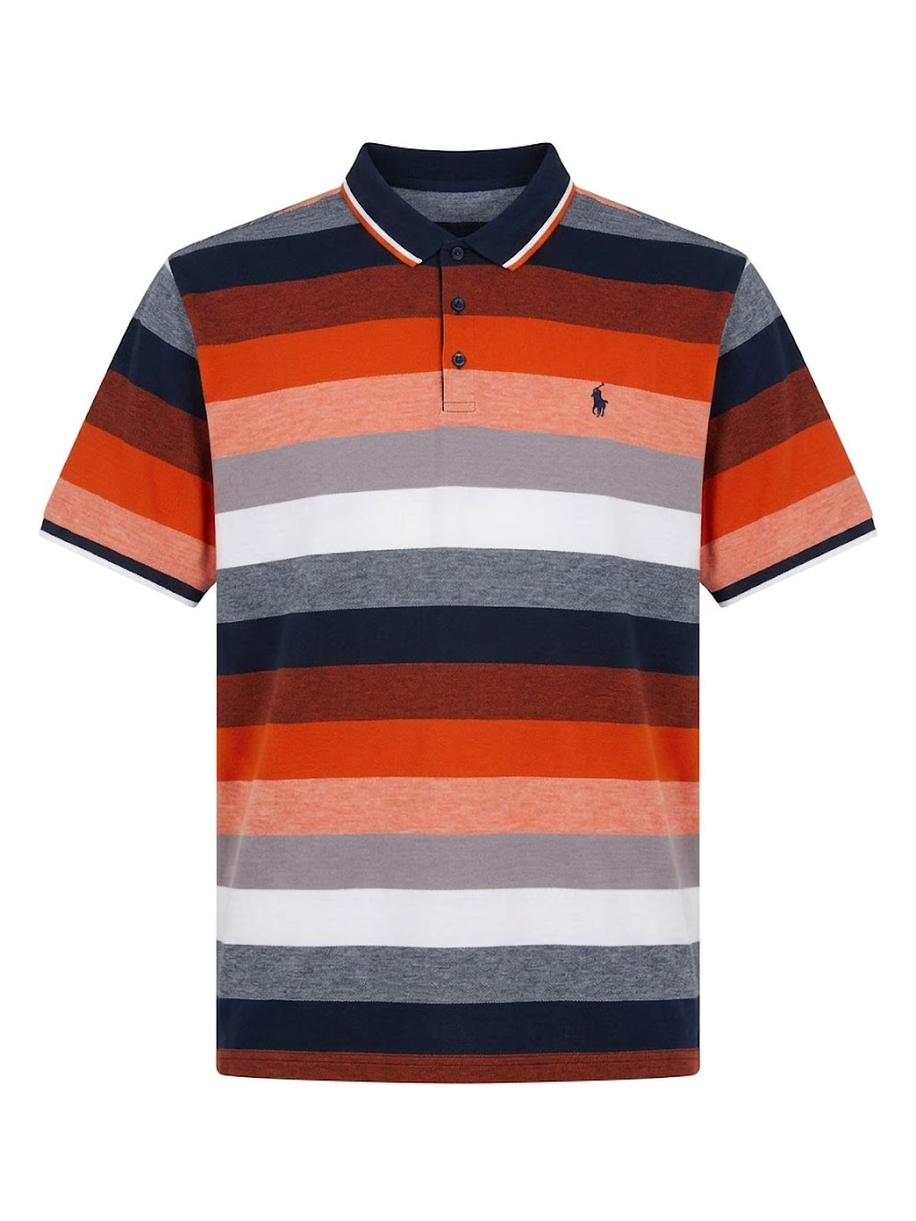 Polo Orange Teal Forestal