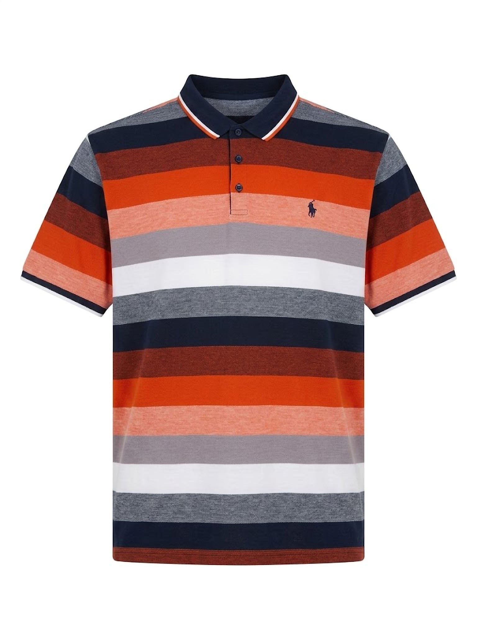 Polo Orange Teal Forestal