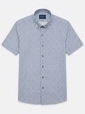 Camisa Levoratto Blue Geometric