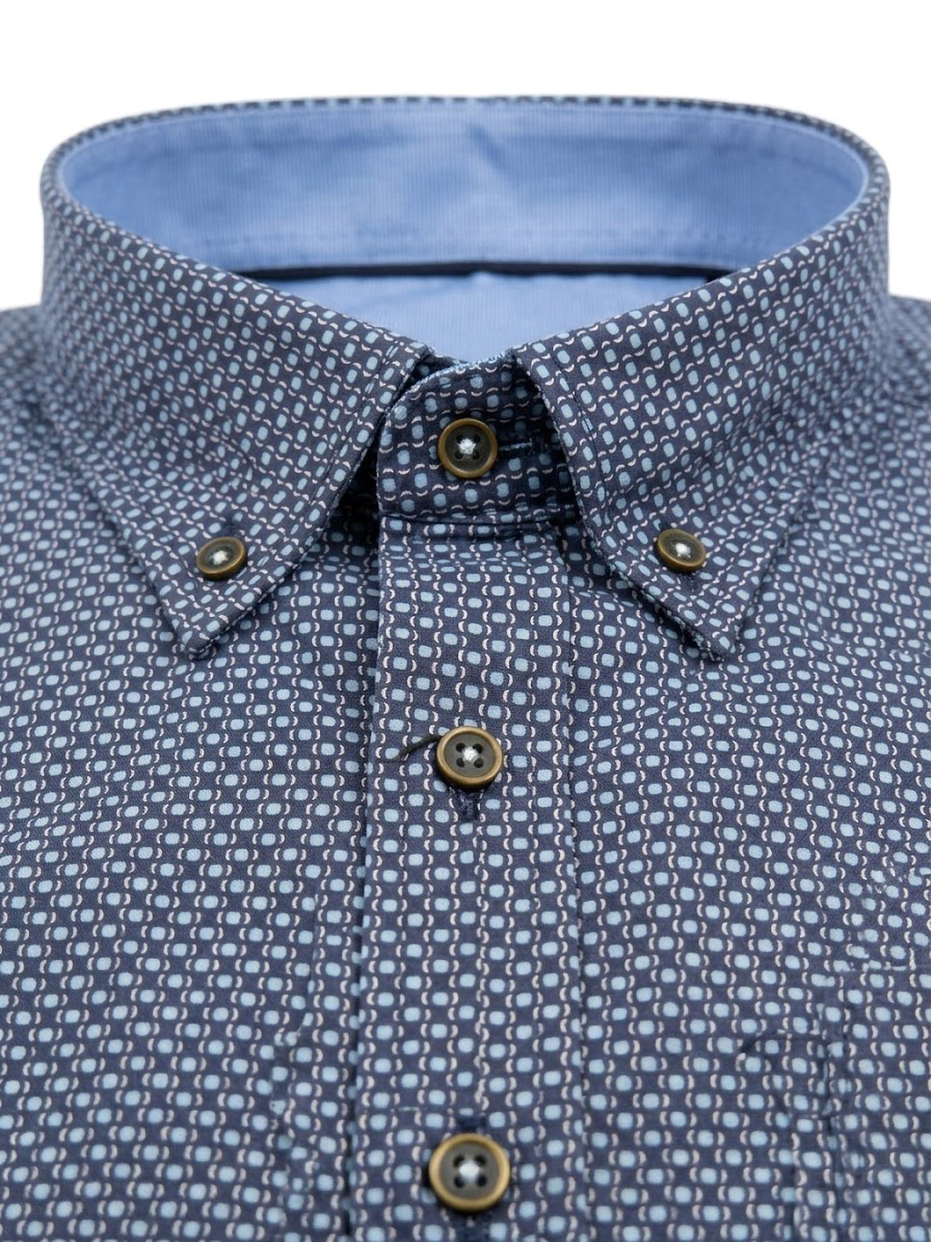Camisa Hywells Navy Micro