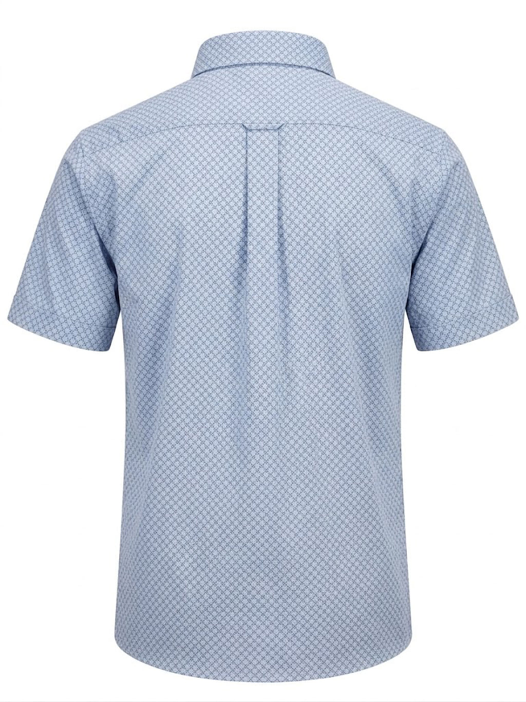 Camisa Hywells Casual Blue Geometric