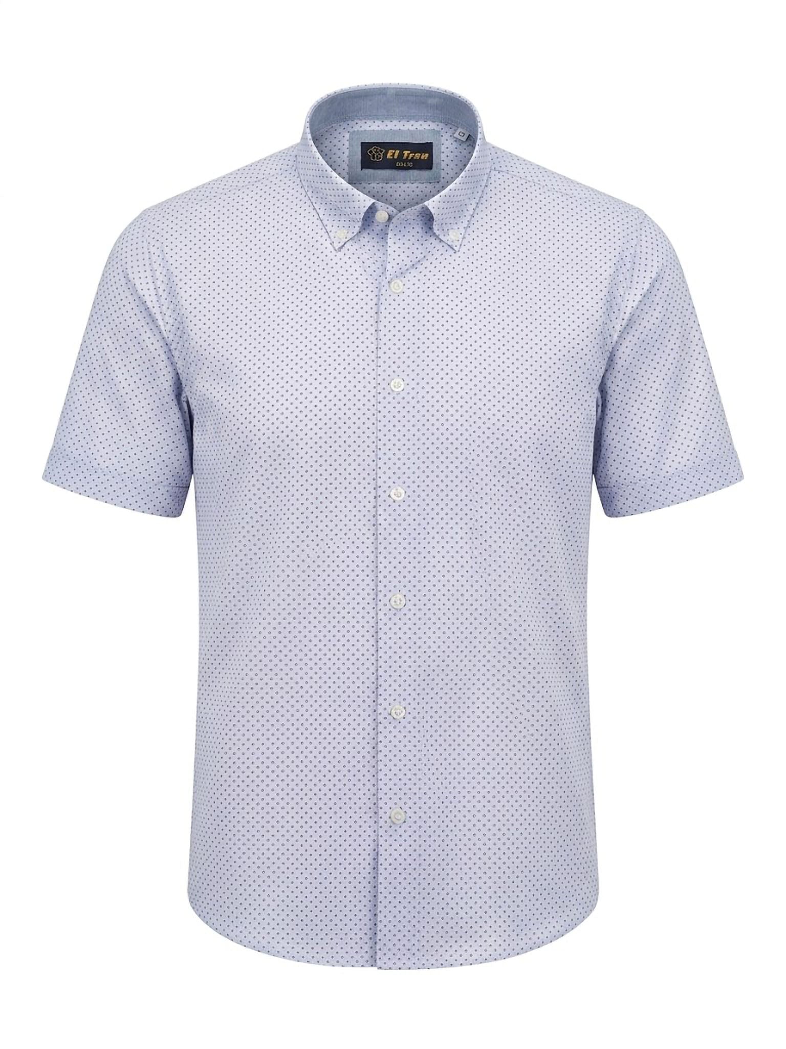 Camisa El Trau Blue Mini-Pattern